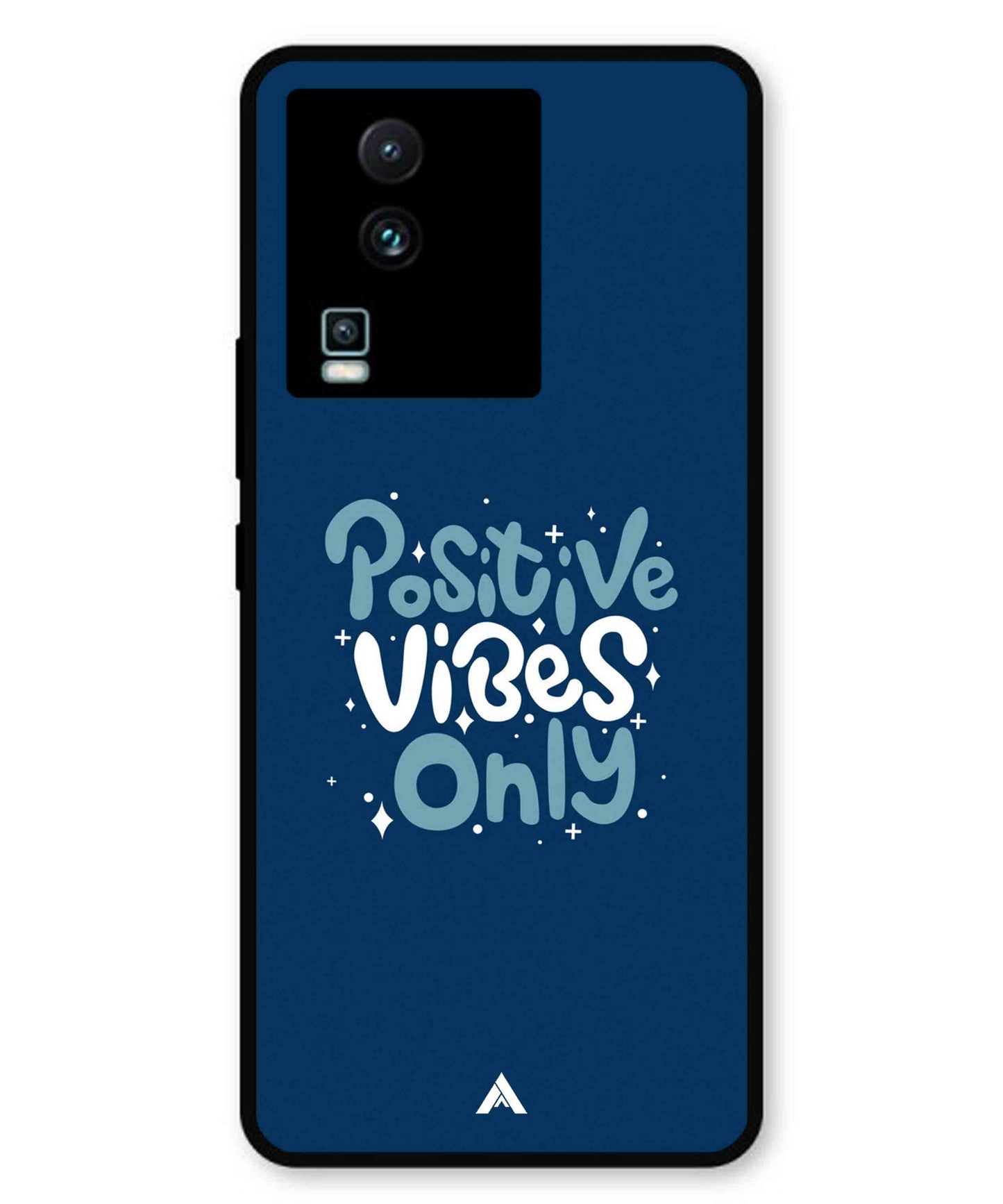 Positive Vibes Only Metal Back Cover Phone Case for iQOO Neo 7