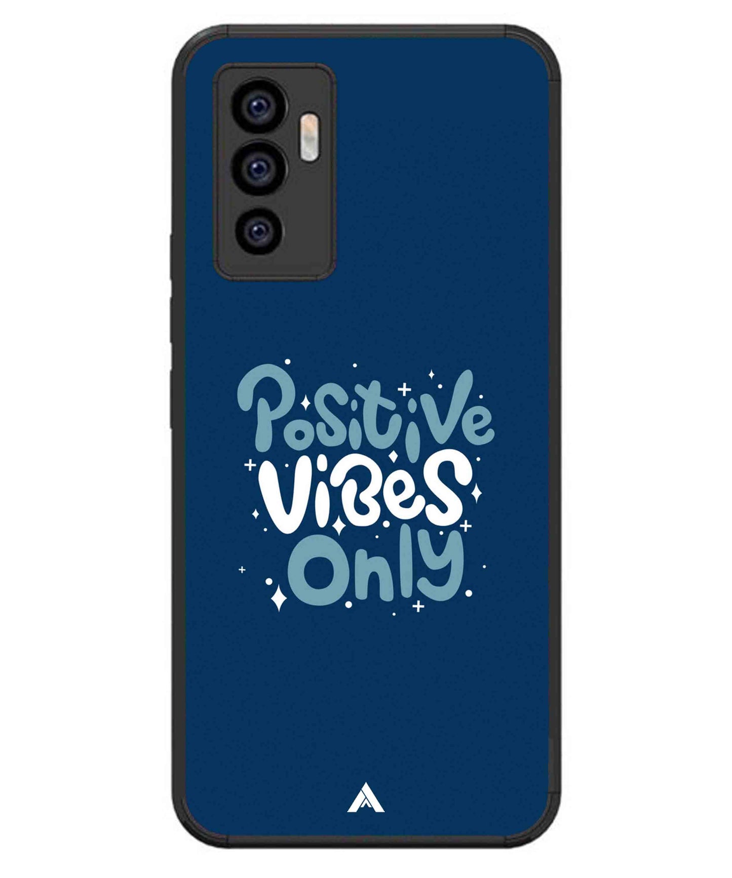 Positive Vibes Only Metal Back Cover Phone Case for iQOO Z6