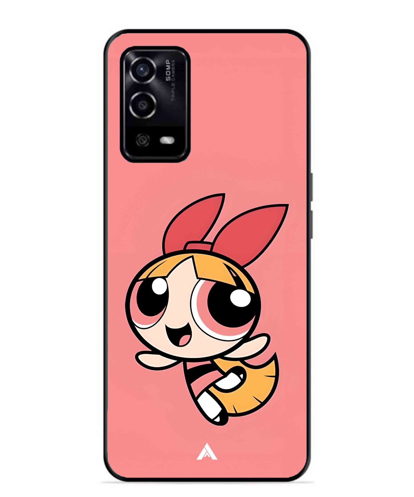 Powerpuff Girls Blossom Metal Back Cover Phone Case for Oppo A53s