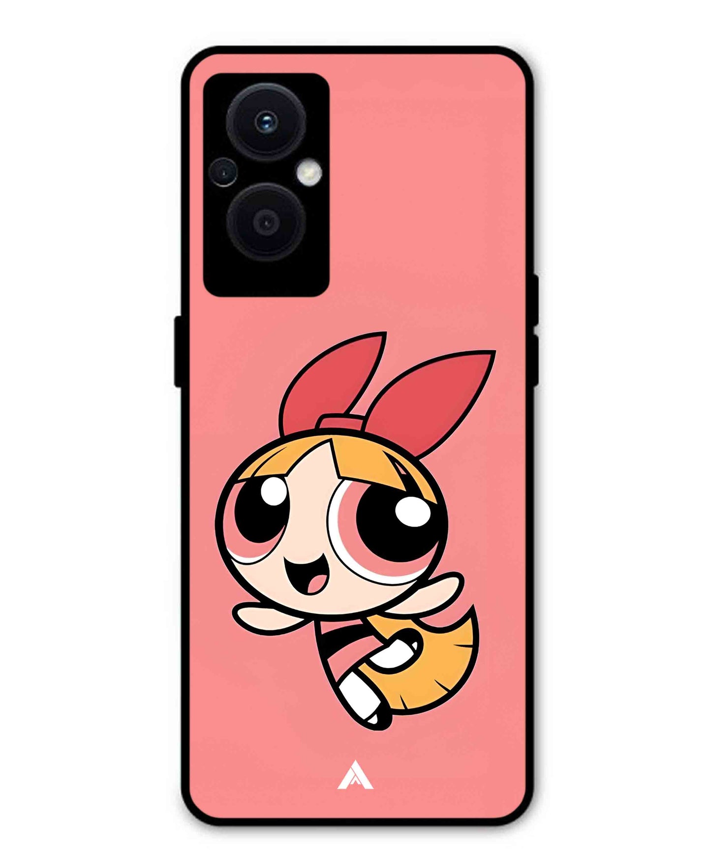 Powerpuff Girls Blossom Metal Back Cover Phone Case for Oppo F21 Pro 5G