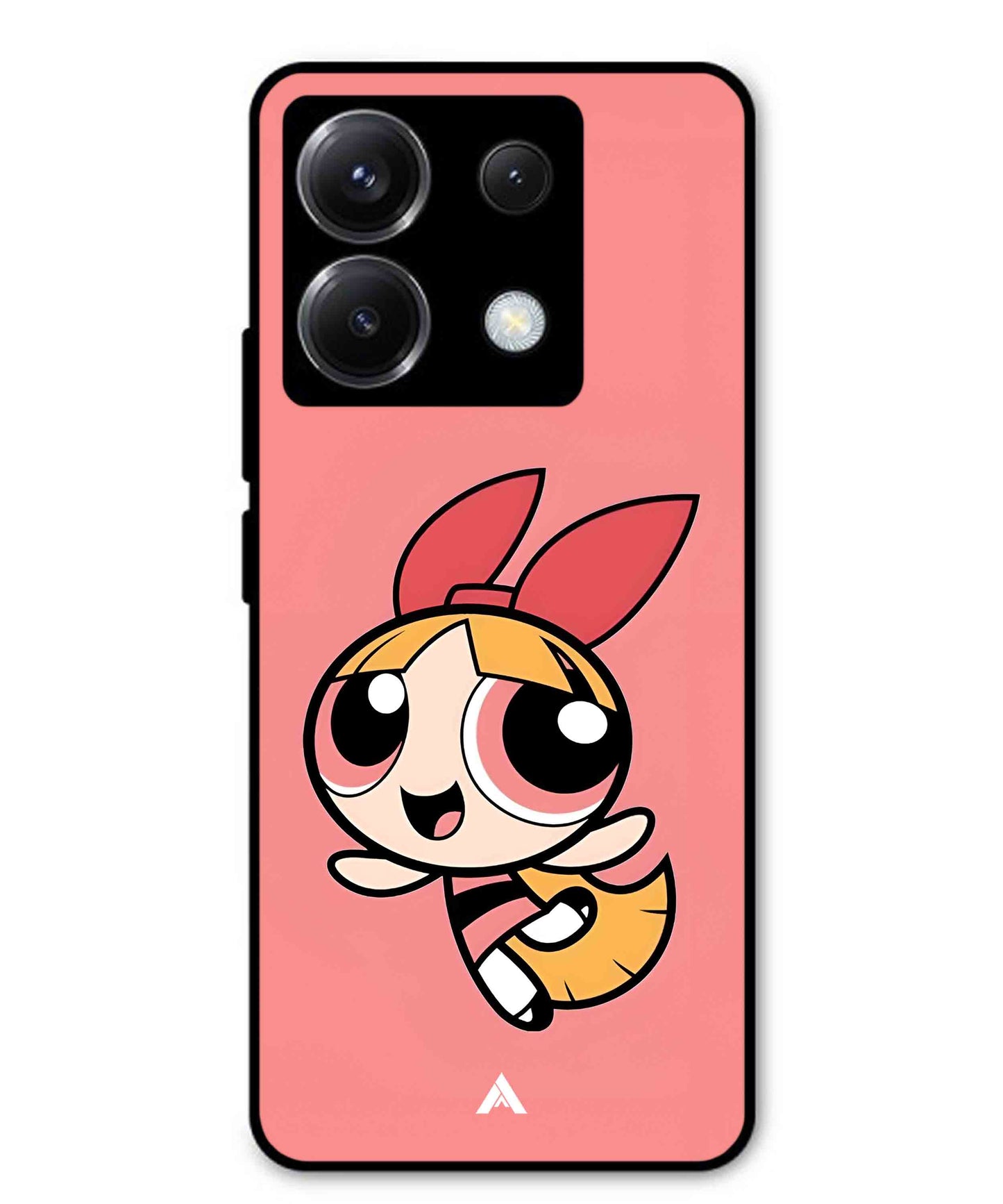 Powerpuff Girls Blossom Metal Back Cover Phone Case for Poco X6