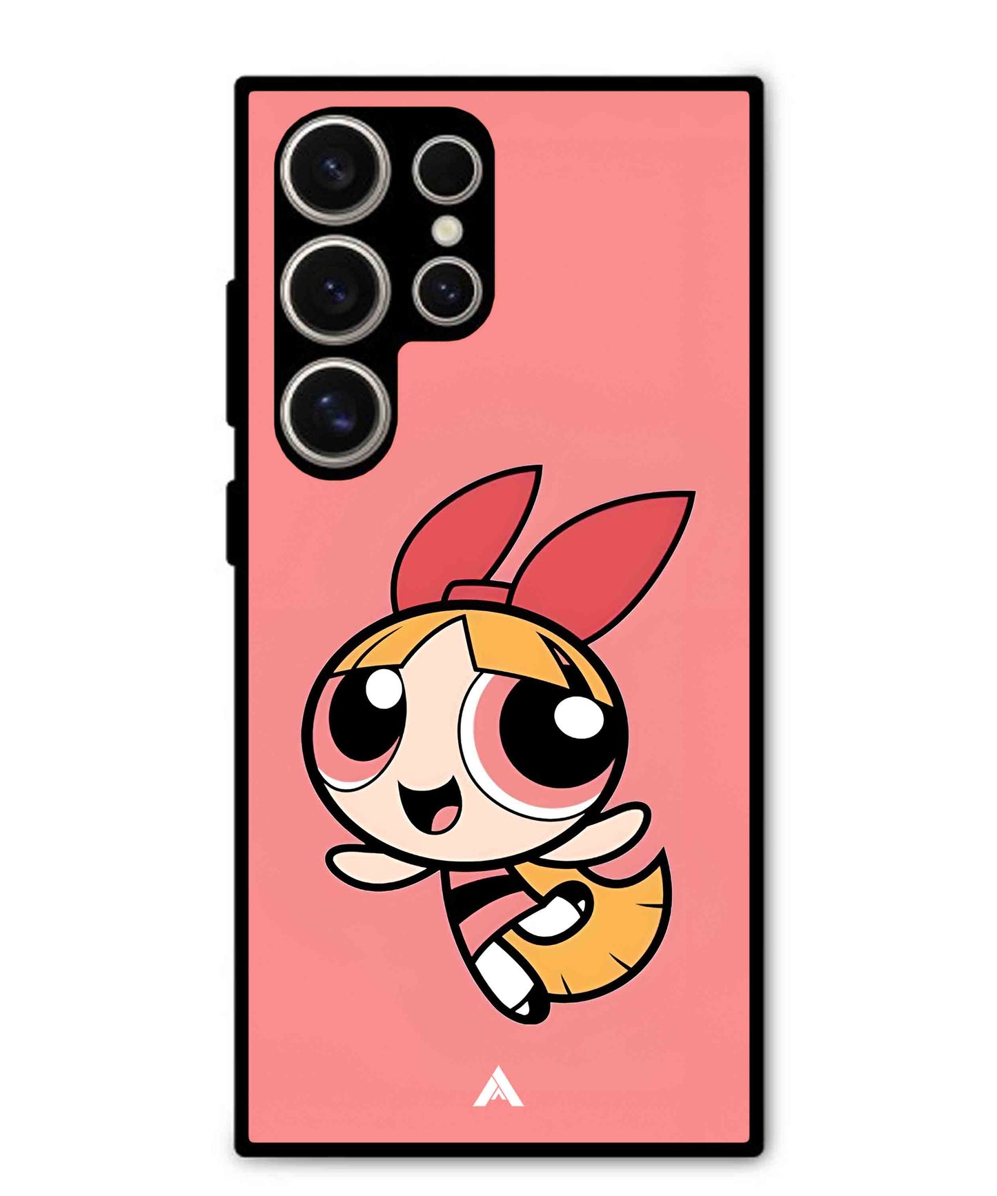 Powerpuff Girls Blossom Metal Back Cover Phone Case for Samsung Galaxy S24 Ultra