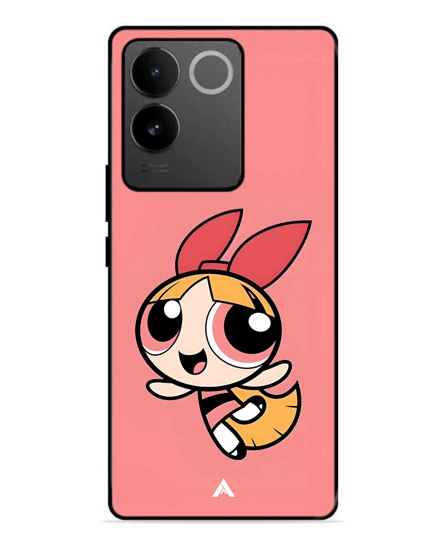 Powerpuff Girls Blossom Metal Back Cover Phone Case for Vivo T2 Pro