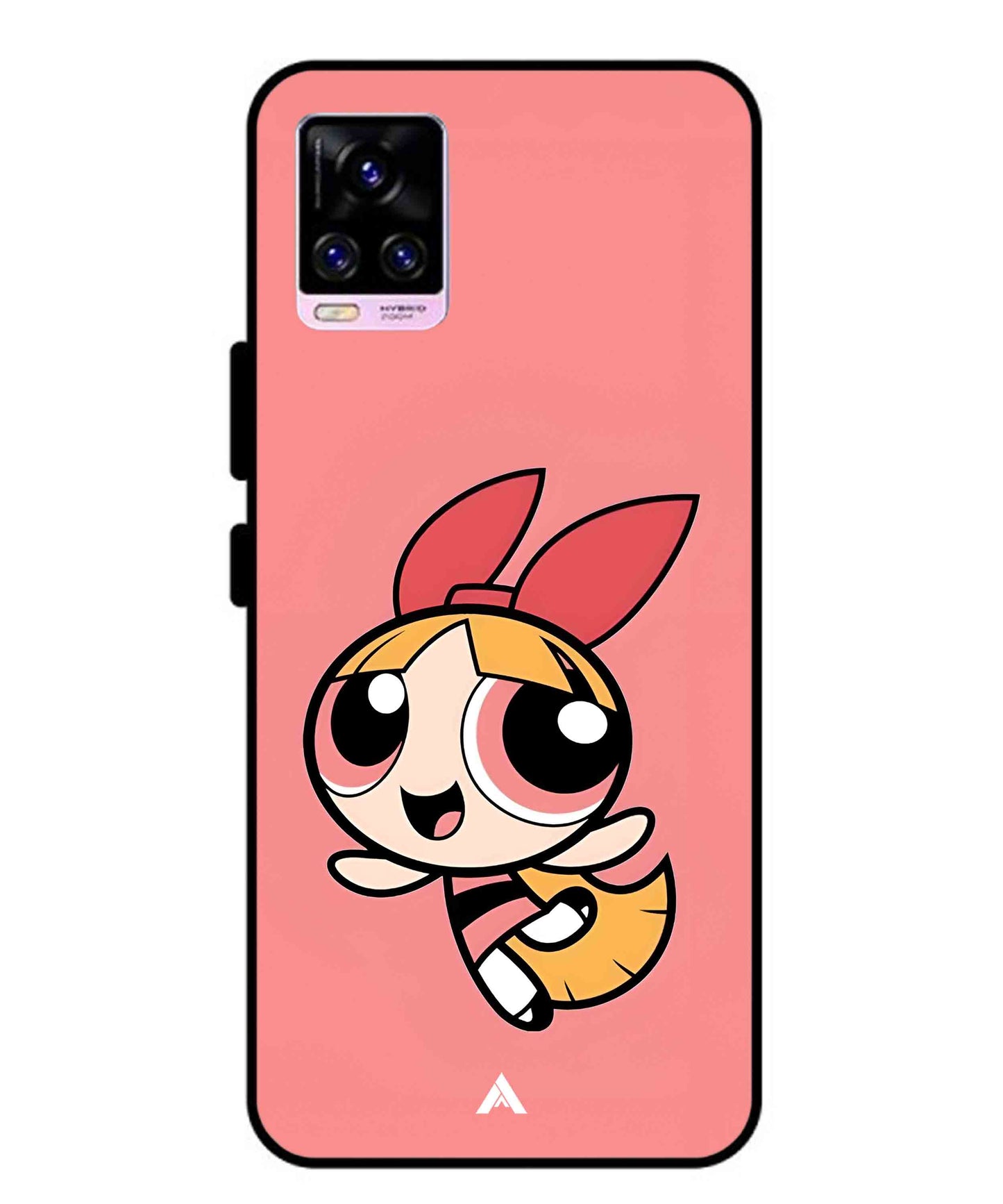 Powerpuff Girls Blossom Metal Back Cover Phone Case for Vivo v20 Pro