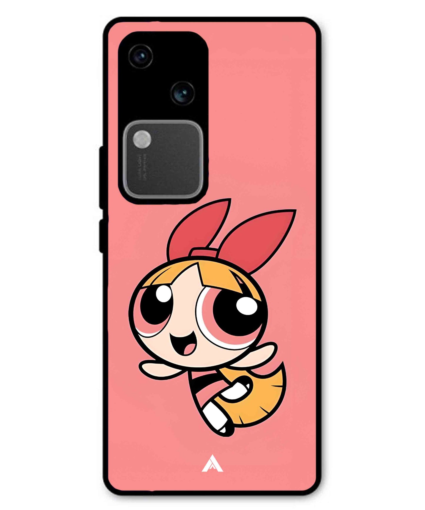Powerpuff Girls Blossom Metal Back Cover Phone Case for Vivo v30
