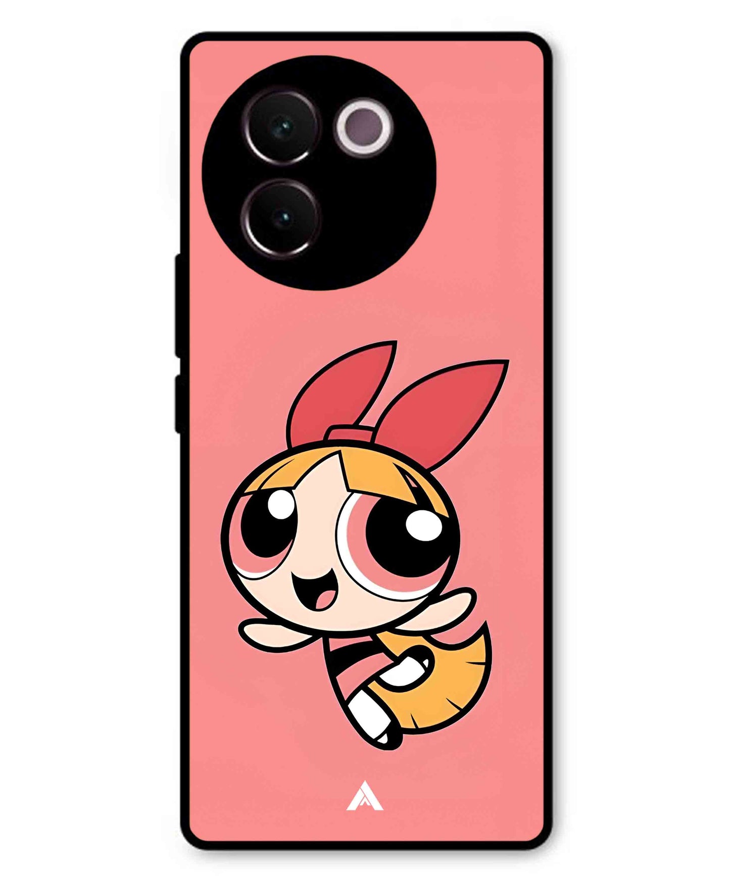 Powerpuff Girls Blossom Metal Back Cover Phone Case for Vivo v30e