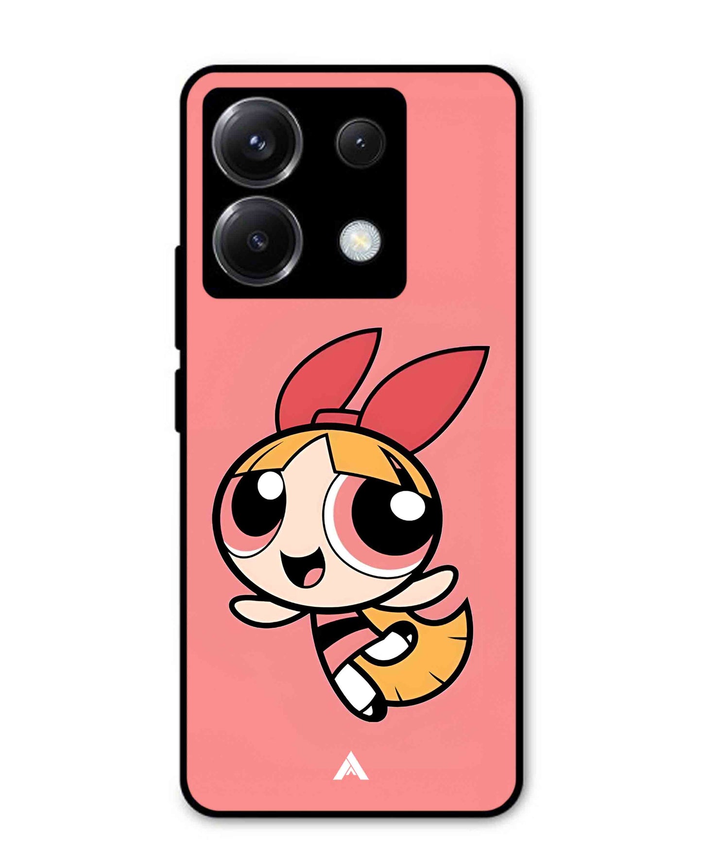 Powerpuff Girls Blossom Metal Back Cover Phone Case for Xiaomi Redmi Note 13 Pro