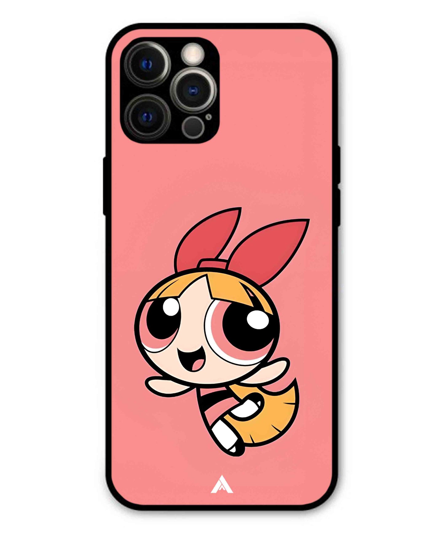 Powerpuff Girls Blossom Metal Back Cover Phone Case for iPhone 12 Pro Max