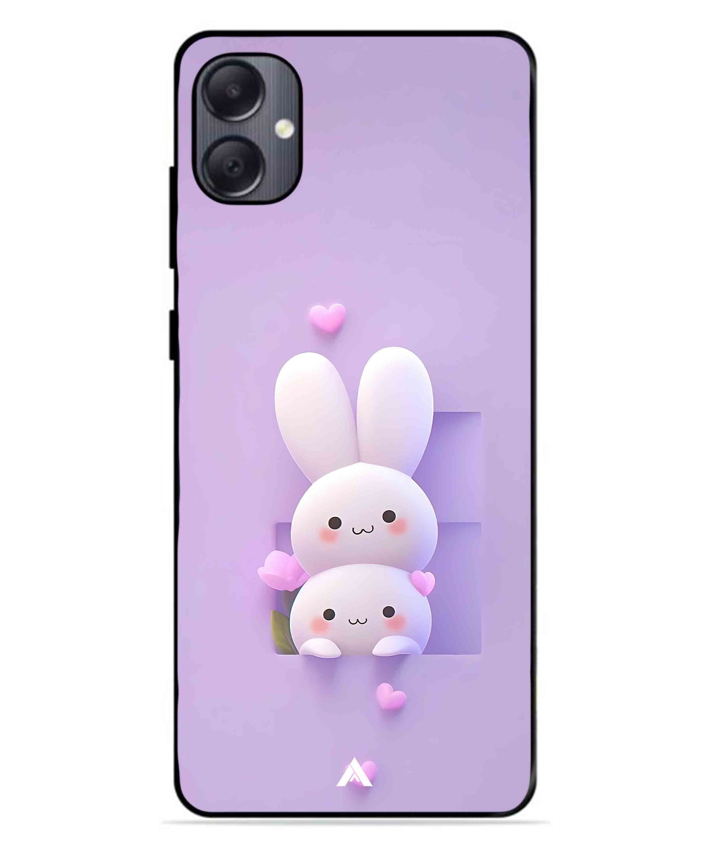 Purple Bunnies Metal Back Cover Phone Case for Samsung Galaxy A05