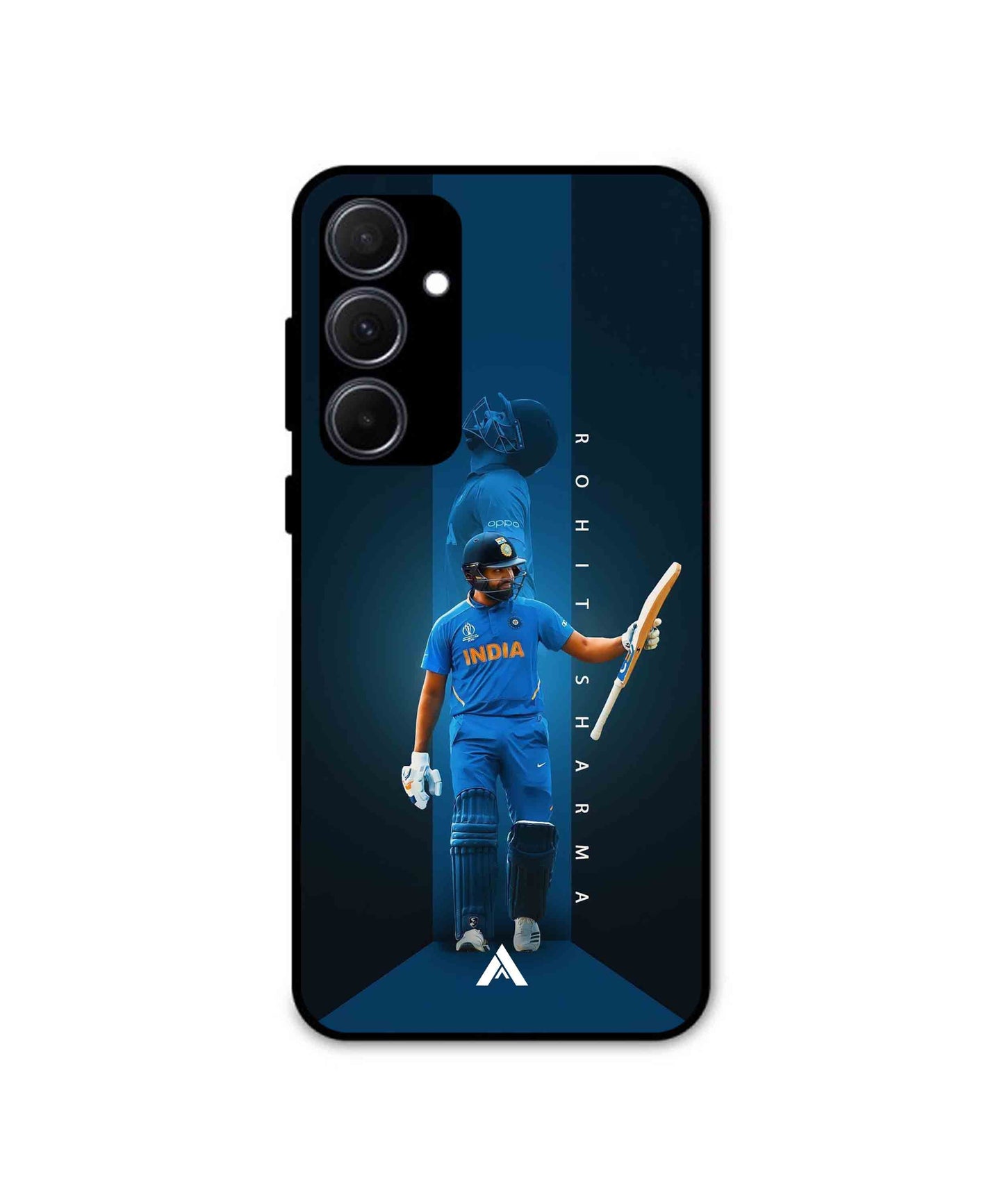 Rohit Sharma Cricket 02 Metal Back Cover Phone Case