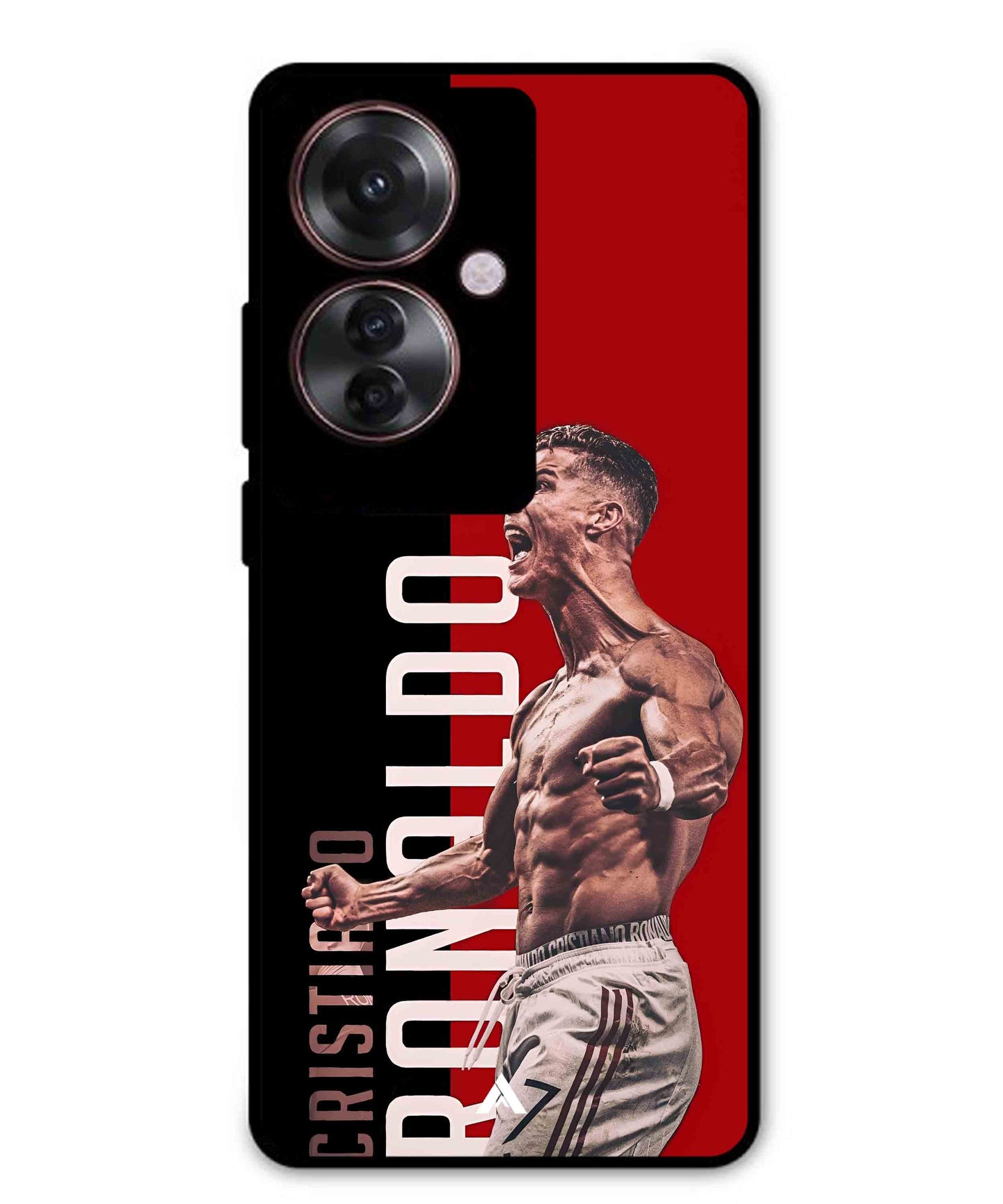 Ronaldo 01 Football Aesthetic Metal Back Cover Phone Case for Oppo F25 Pro