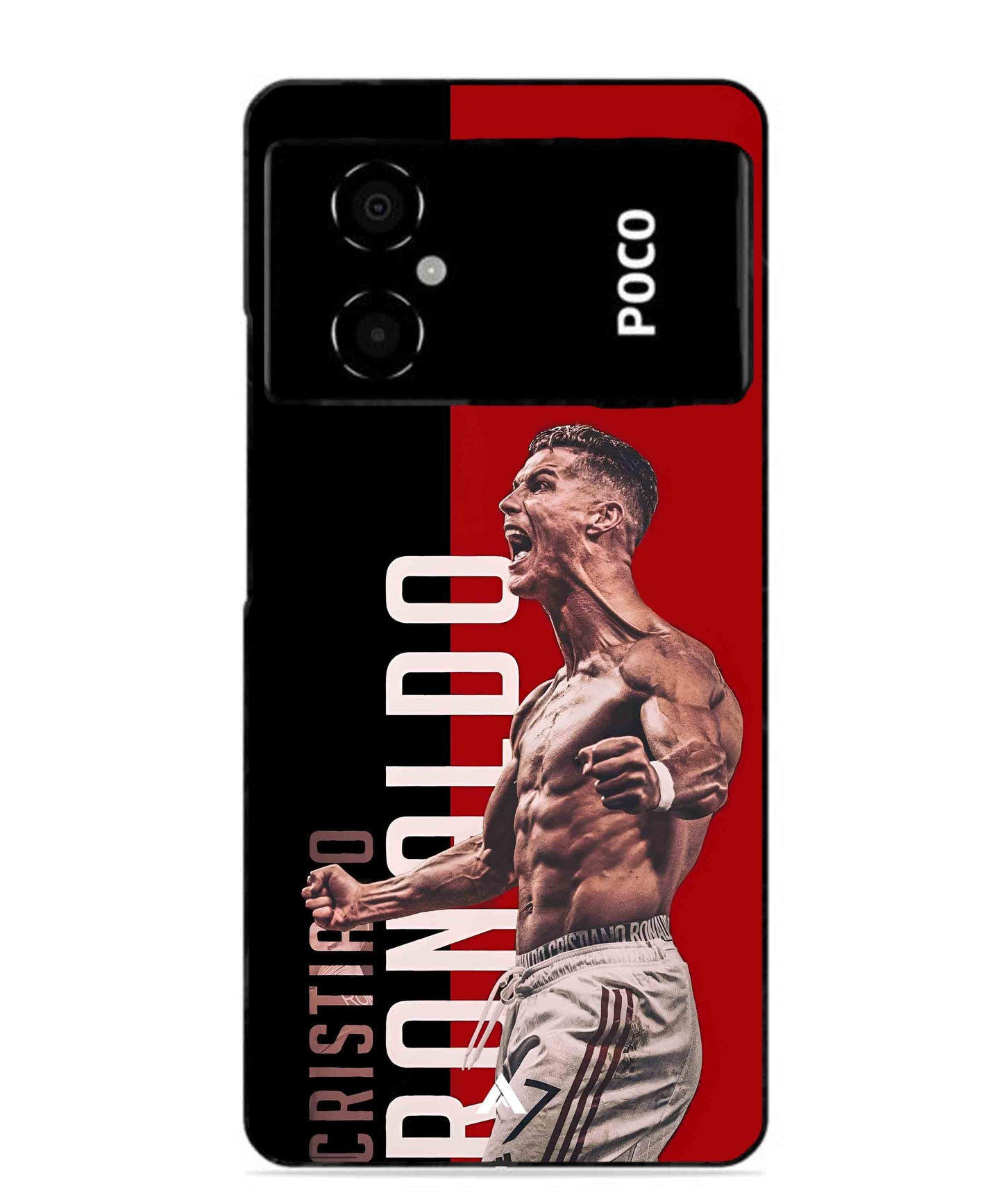 Ronaldo 01 Football Aesthetic Metal Back Cover Phone Case for Poco M4 5G