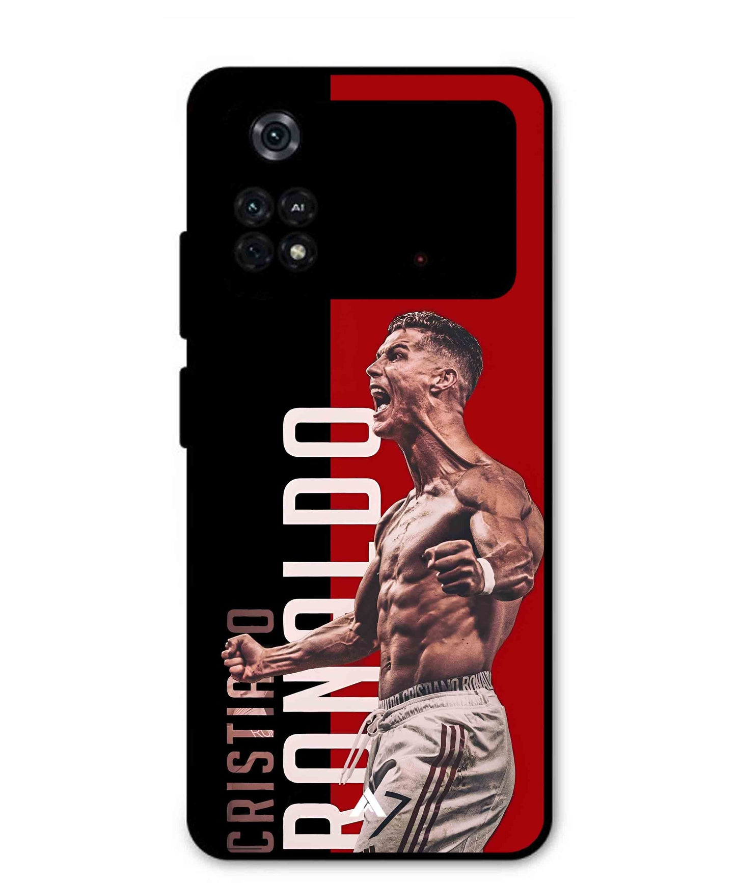 Ronaldo 01 Football Aesthetic Metal Back Cover Phone Case for Poco M4 Pro 4G