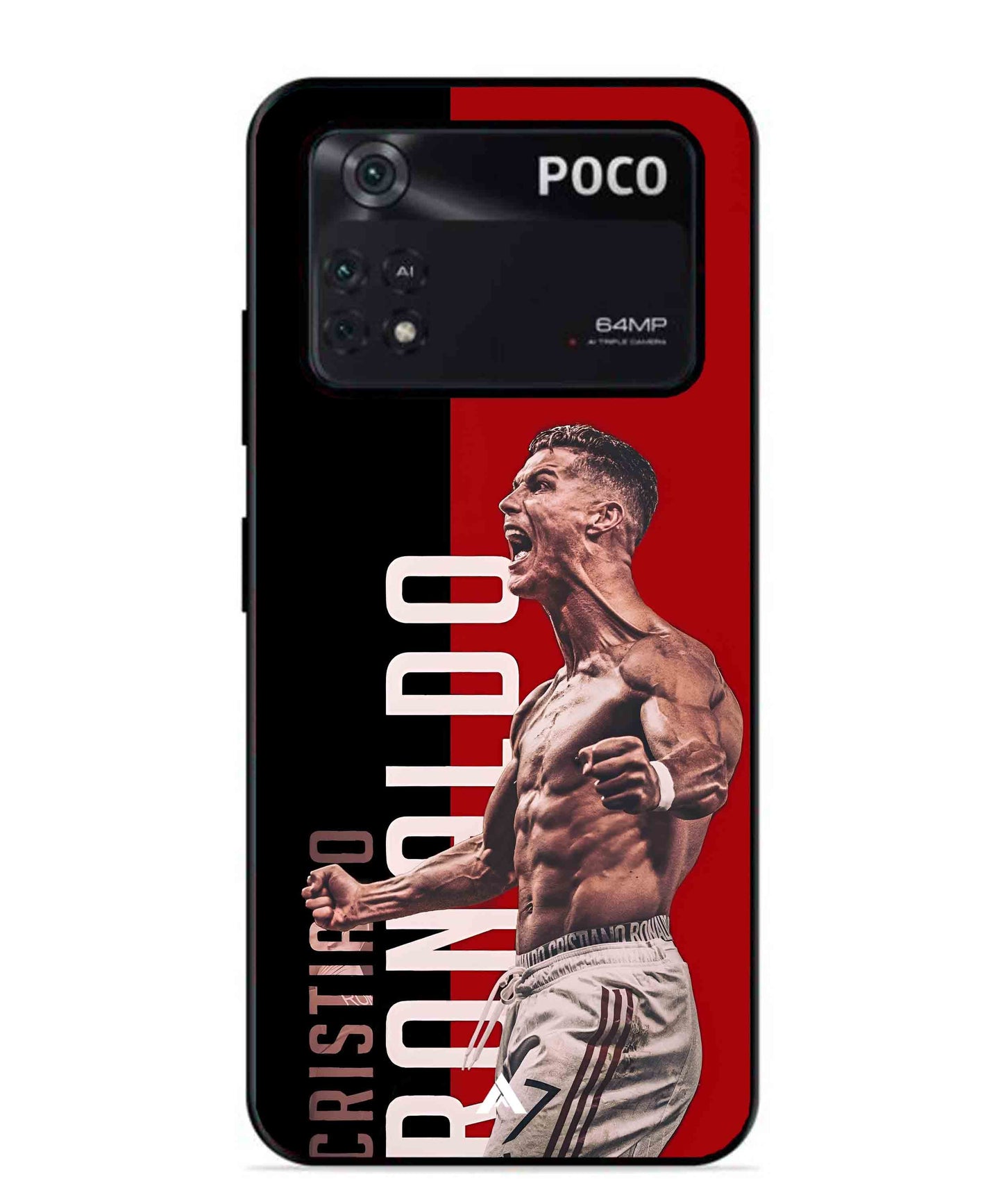 Ronaldo 01 Football Aesthetic Metal Back Cover Phone Case for Poco X4 Pro