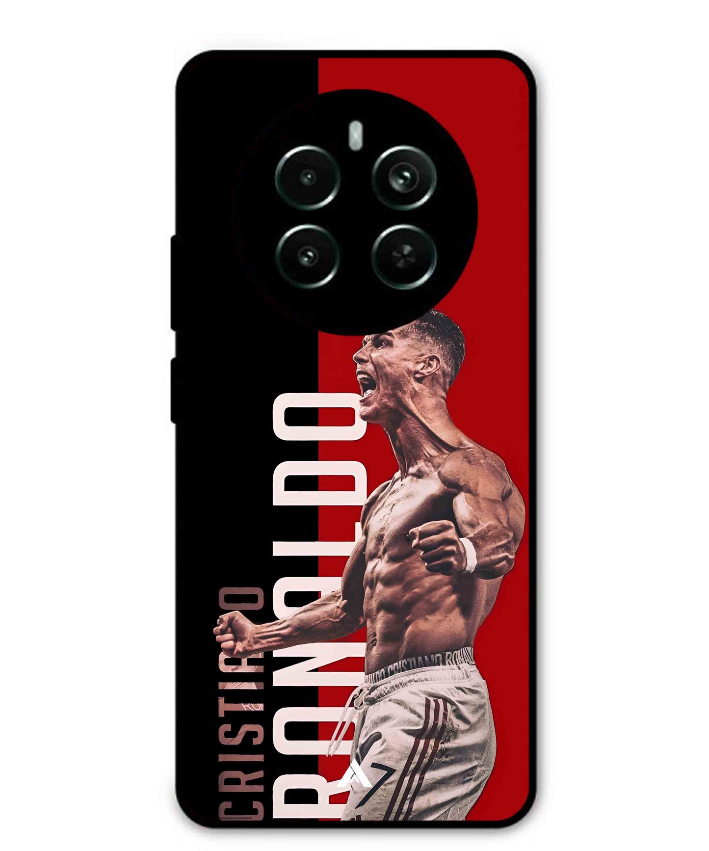 Ronaldo 01 Football Aesthetic Metal Back Cover Phone Case for Realme 12 Plus