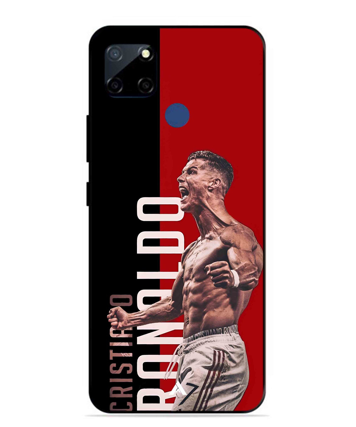 Ronaldo 01 Football Aesthetic Metal Back Cover Phone Case for Realme Narzo 30A