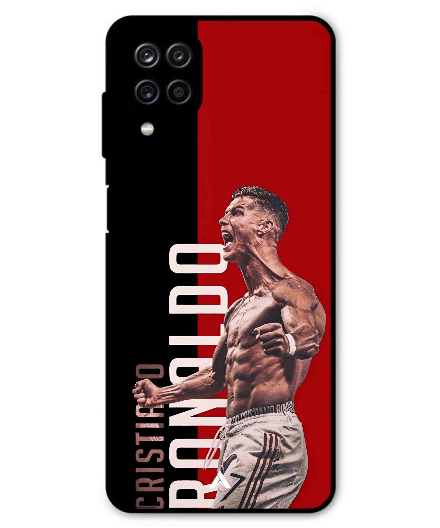 Ronaldo 01 Football Aesthetic Metal Back Cover Phone Case for Samsung Galaxy A12
