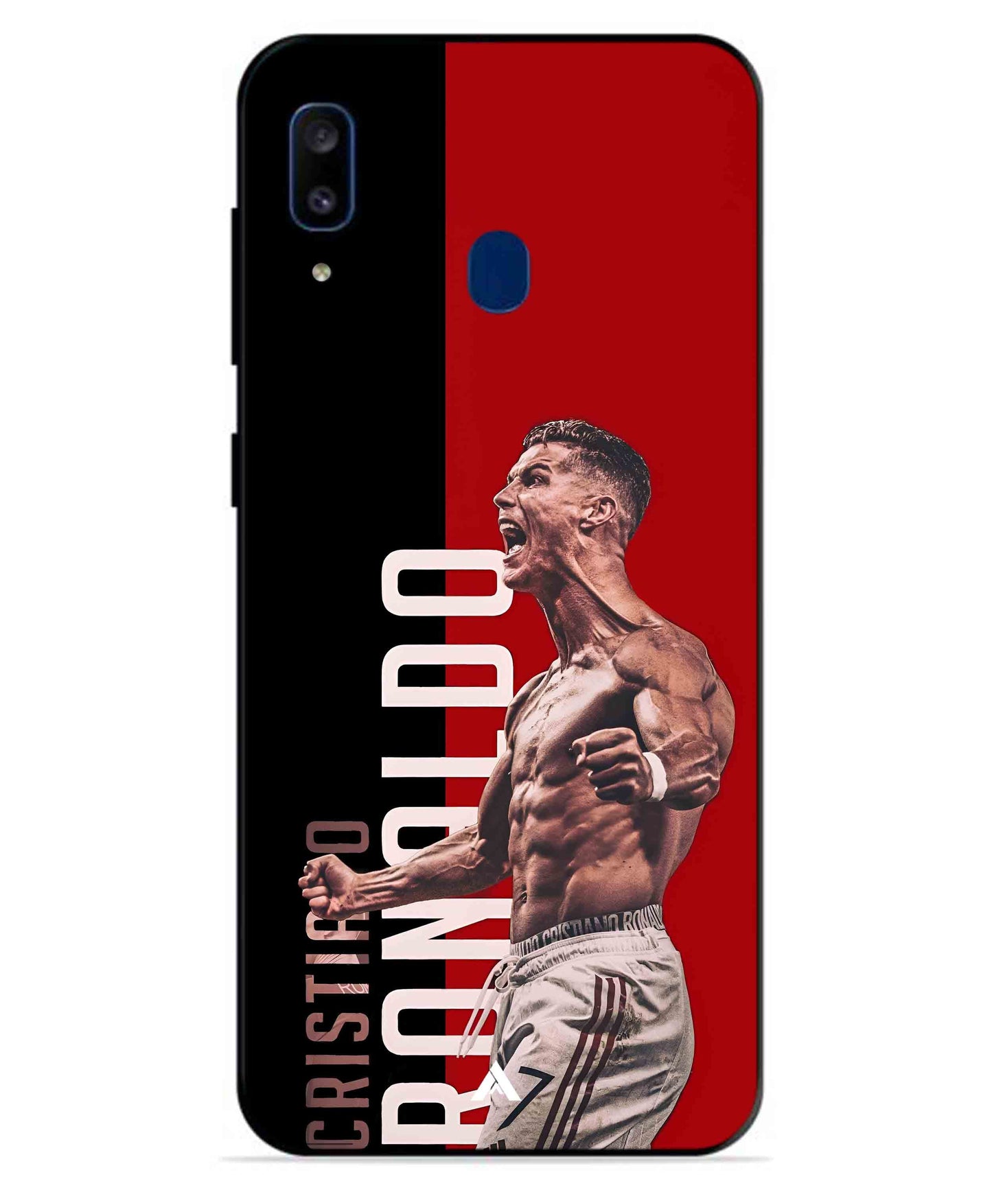 Ronaldo 01 Football Aesthetic Metal Back Cover Phone Case for Samsung Galaxy A20