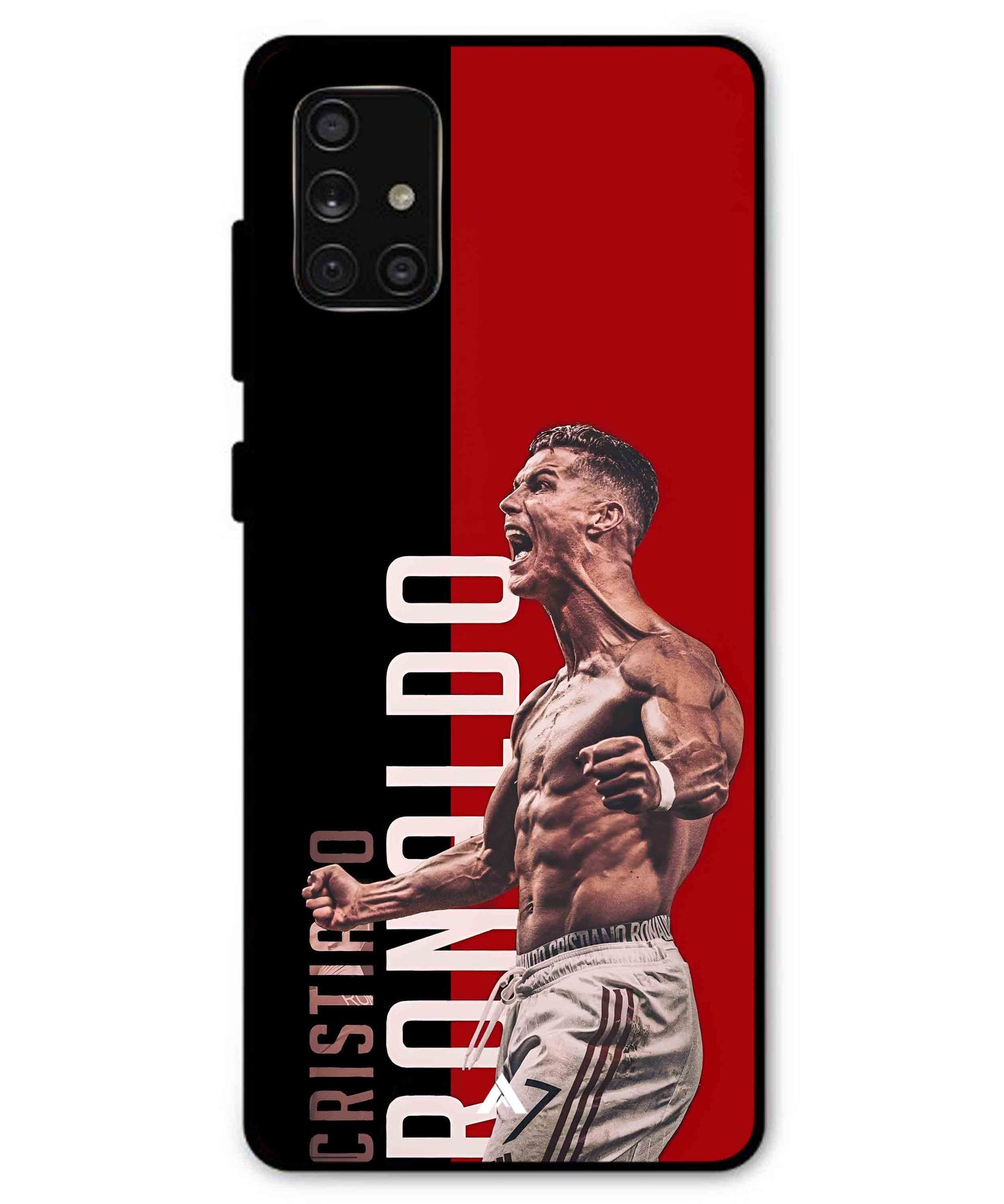Ronaldo 01 Football Aesthetic Metal Back Cover Phone Case for Samsung Galaxy A71