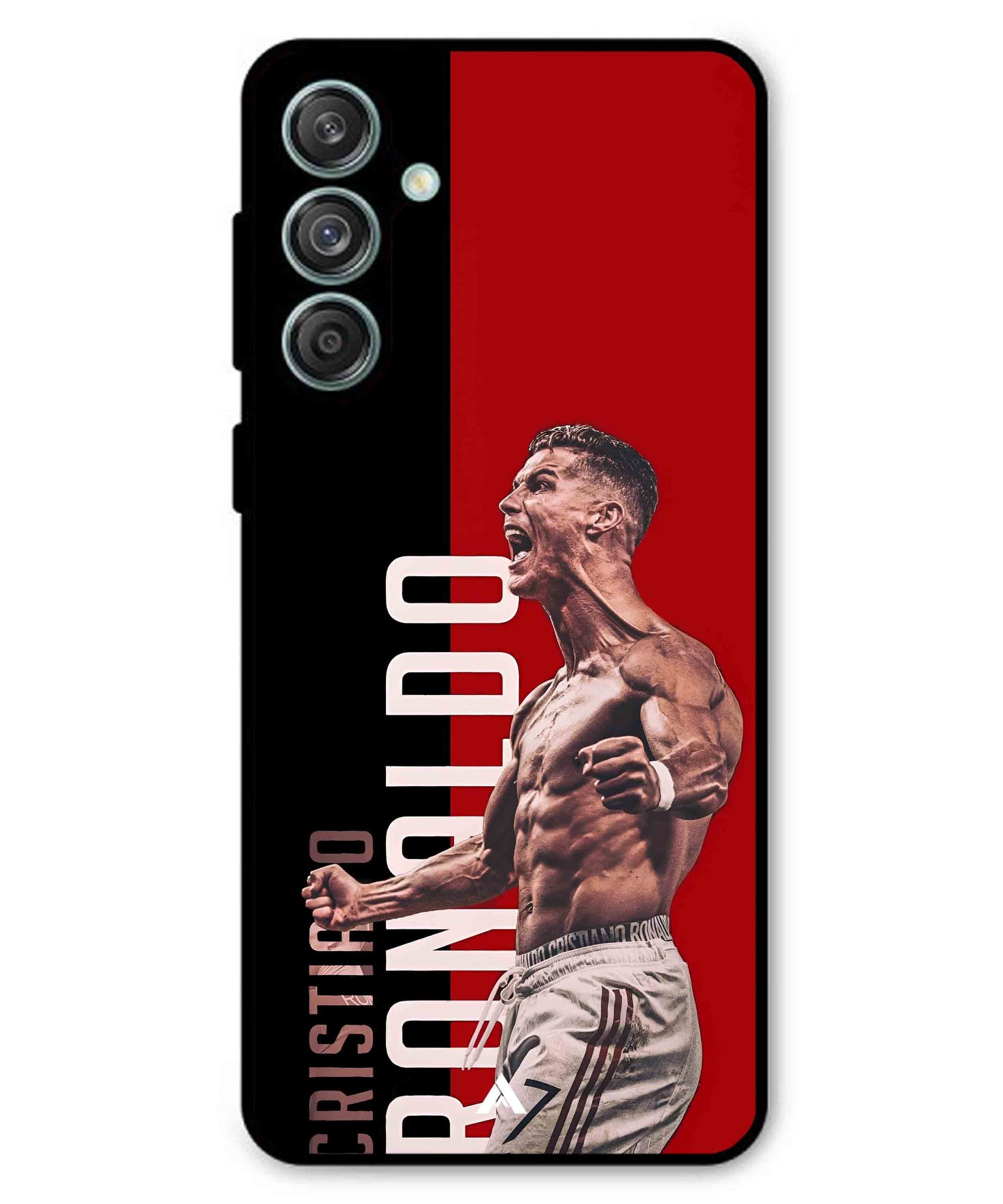 Ronaldo 01 Football Aesthetic Metal Back Cover Phone Case for Samsung Galaxy F55