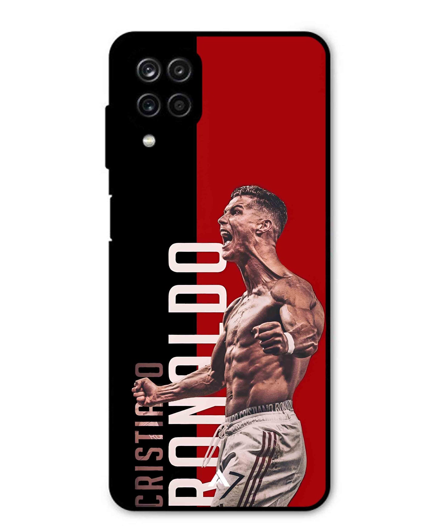 Ronaldo 01 Football Aesthetic Metal Back Cover Phone Case for Samsung Galaxy M12