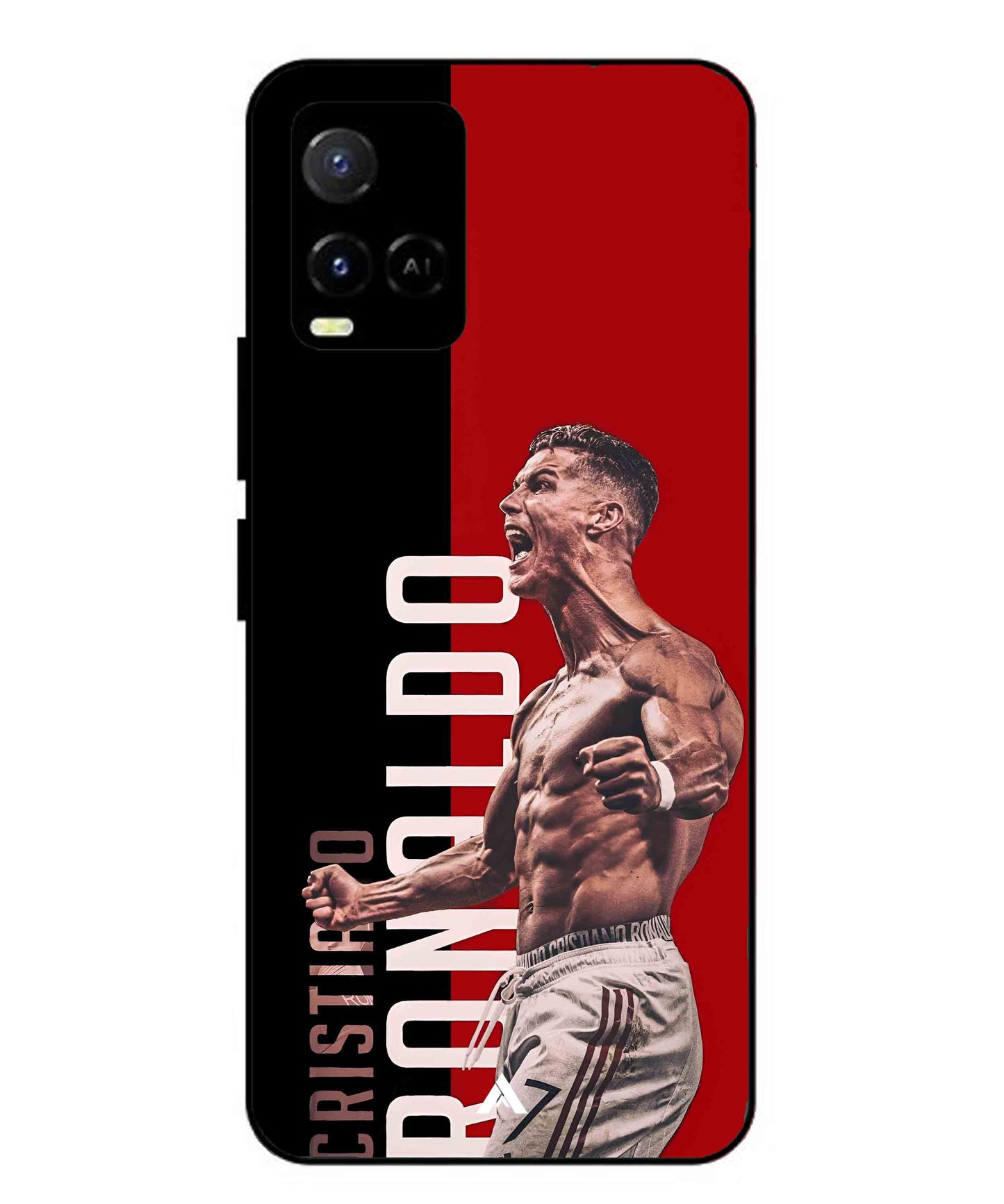 Ronaldo 01 Football Aesthetic Metal Back Cover Phone Case for Vivo Y33s