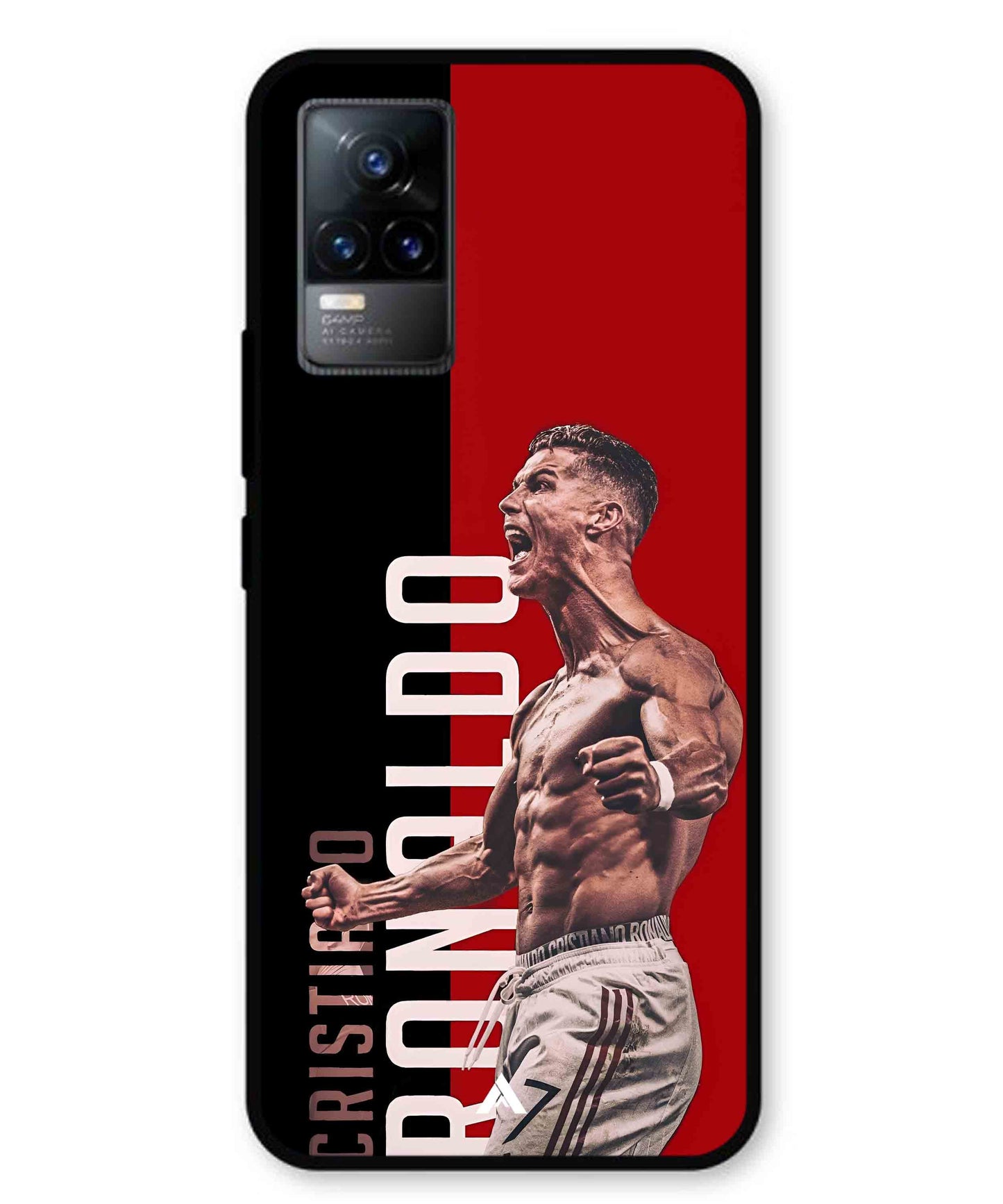 Ronaldo 01 Football Aesthetic Metal Back Cover Phone Case for Vivo v21e 4G