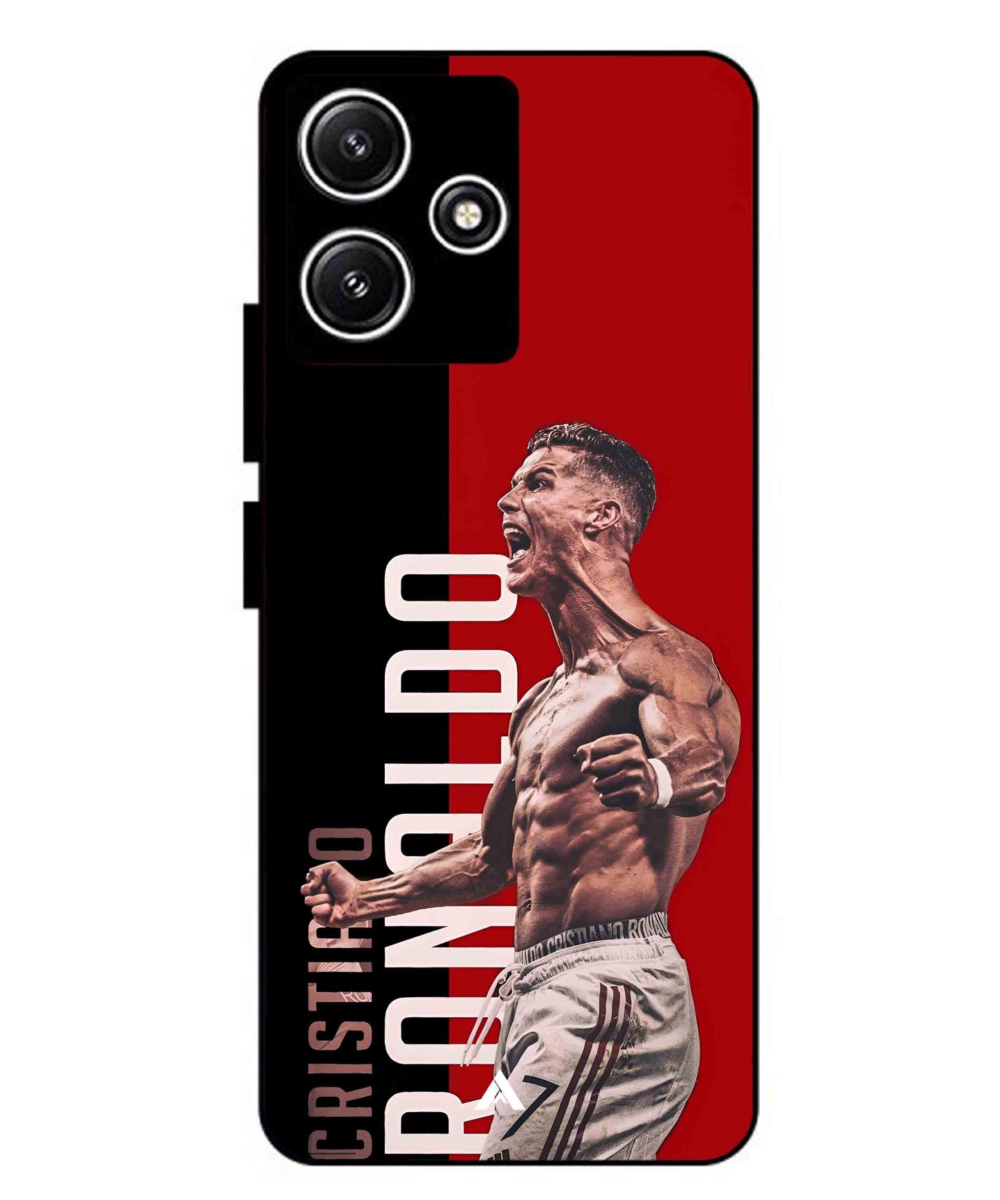 Ronaldo 01 Football Aesthetic Metal Back Cover Phone Case for Xiaomi Redmi 12 5G