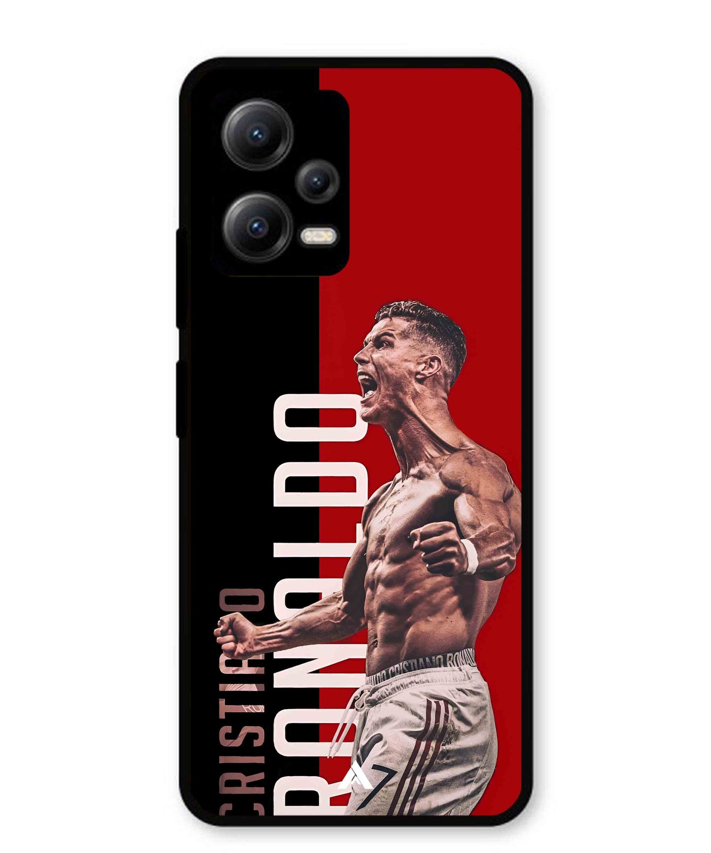 Ronaldo 01 Football Aesthetic Metal Back Cover Phone Case for Xiaomi Redmi Note 12 5G
