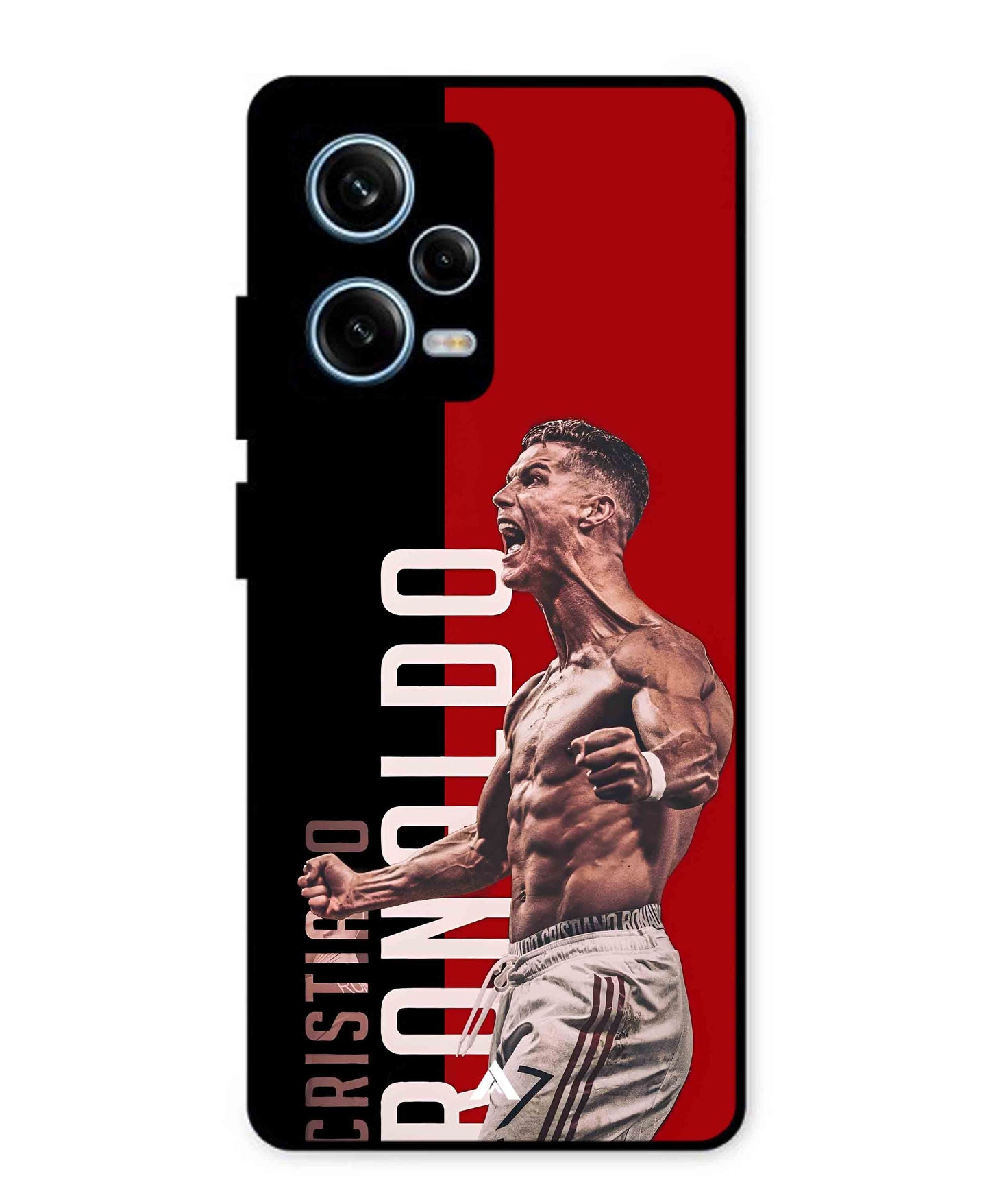 Ronaldo 01 Football Aesthetic Metal Back Cover Phone Case for Xiaomi Redmi Note 12 Pro Plus