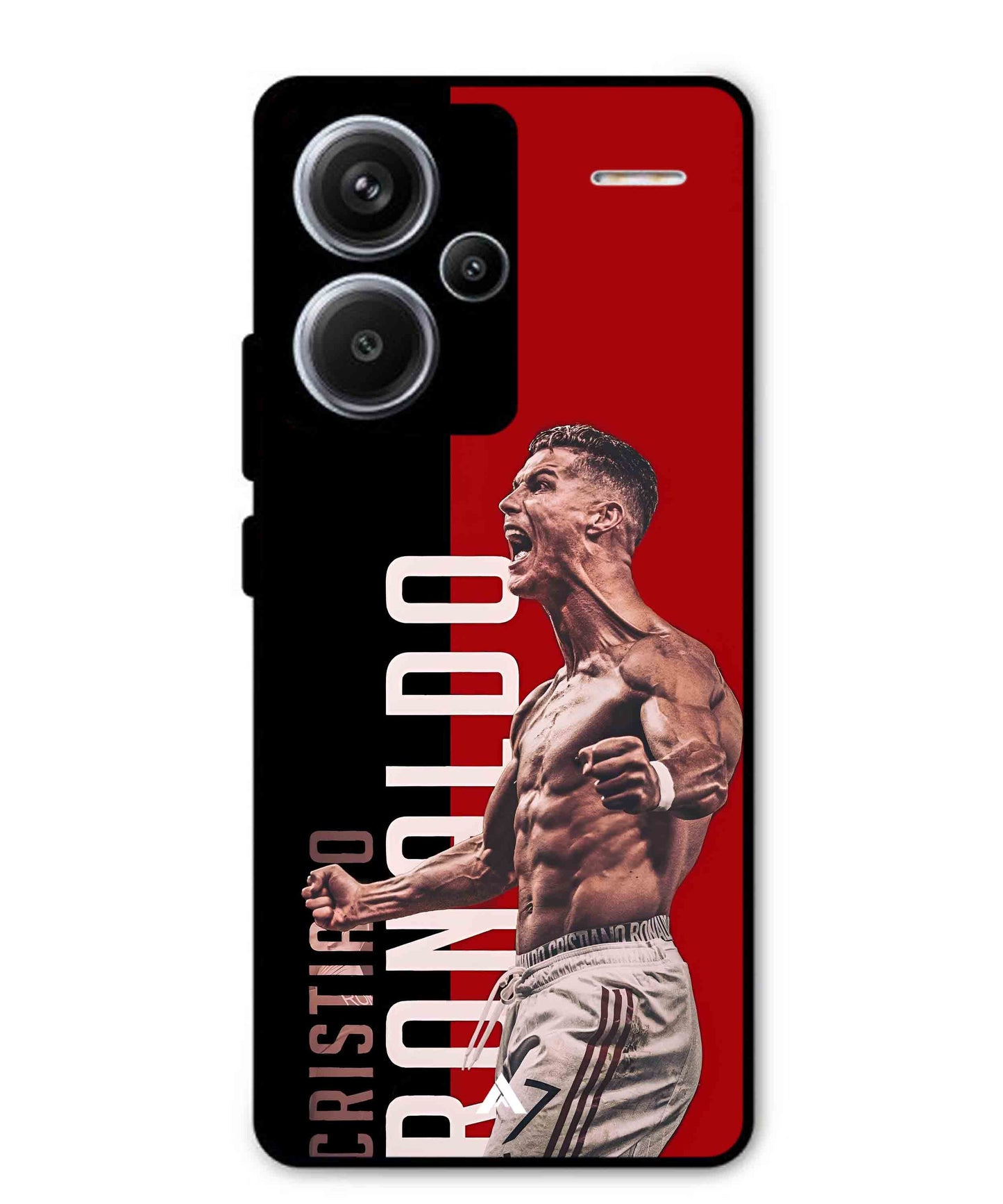 Ronaldo 01 Football Aesthetic Metal Back Cover Phone Case for Xiaomi Redmi Note 13 Pro Plus
