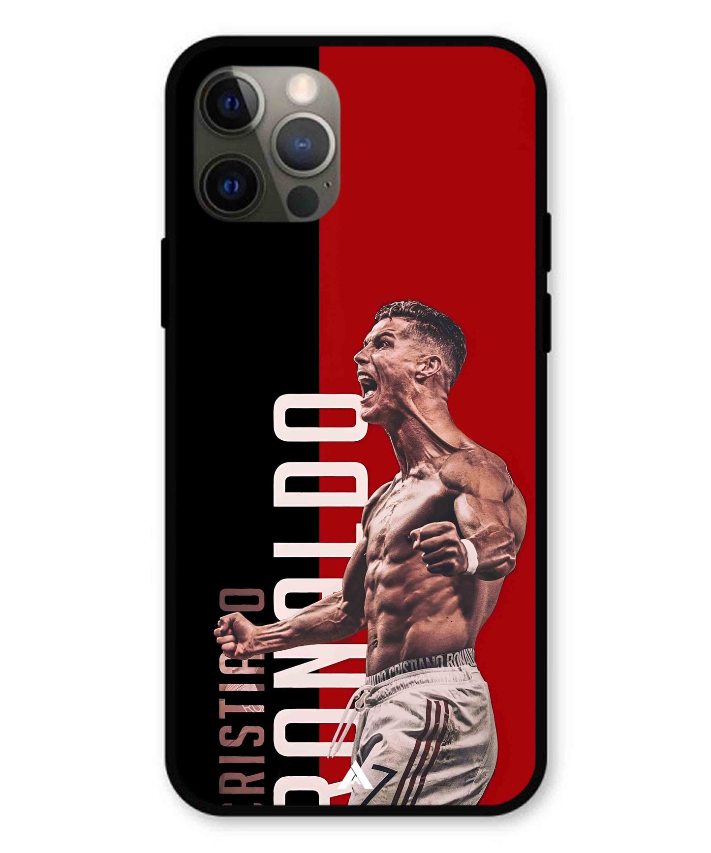 Ronaldo 01 Football Aesthetic Metal Back Cover Phone Case for iPhone 12 Pro