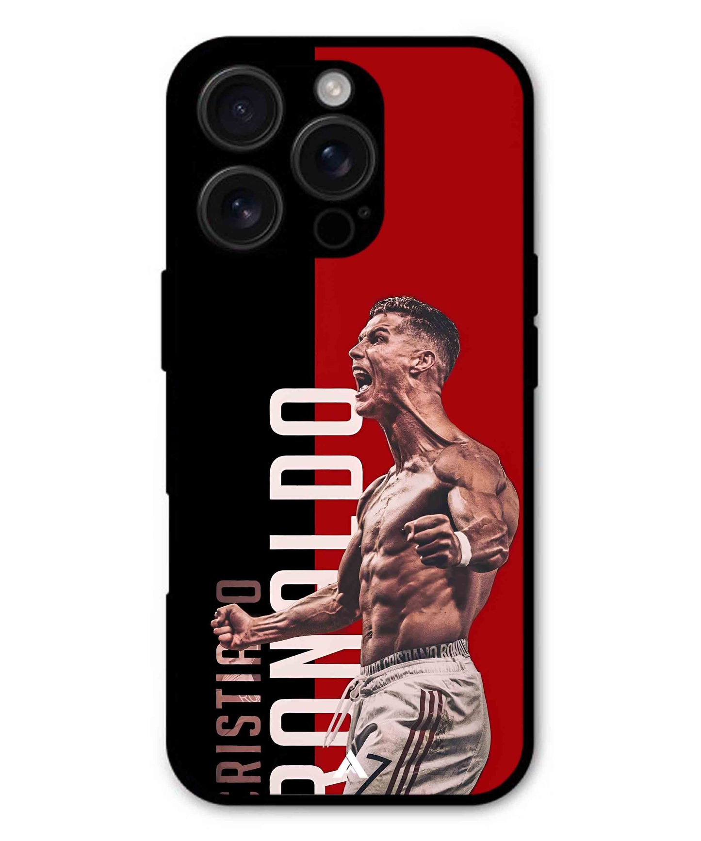 Ronaldo 01 Football Aesthetic Metal Back Cover Phone Case for iPhone 14 Pro