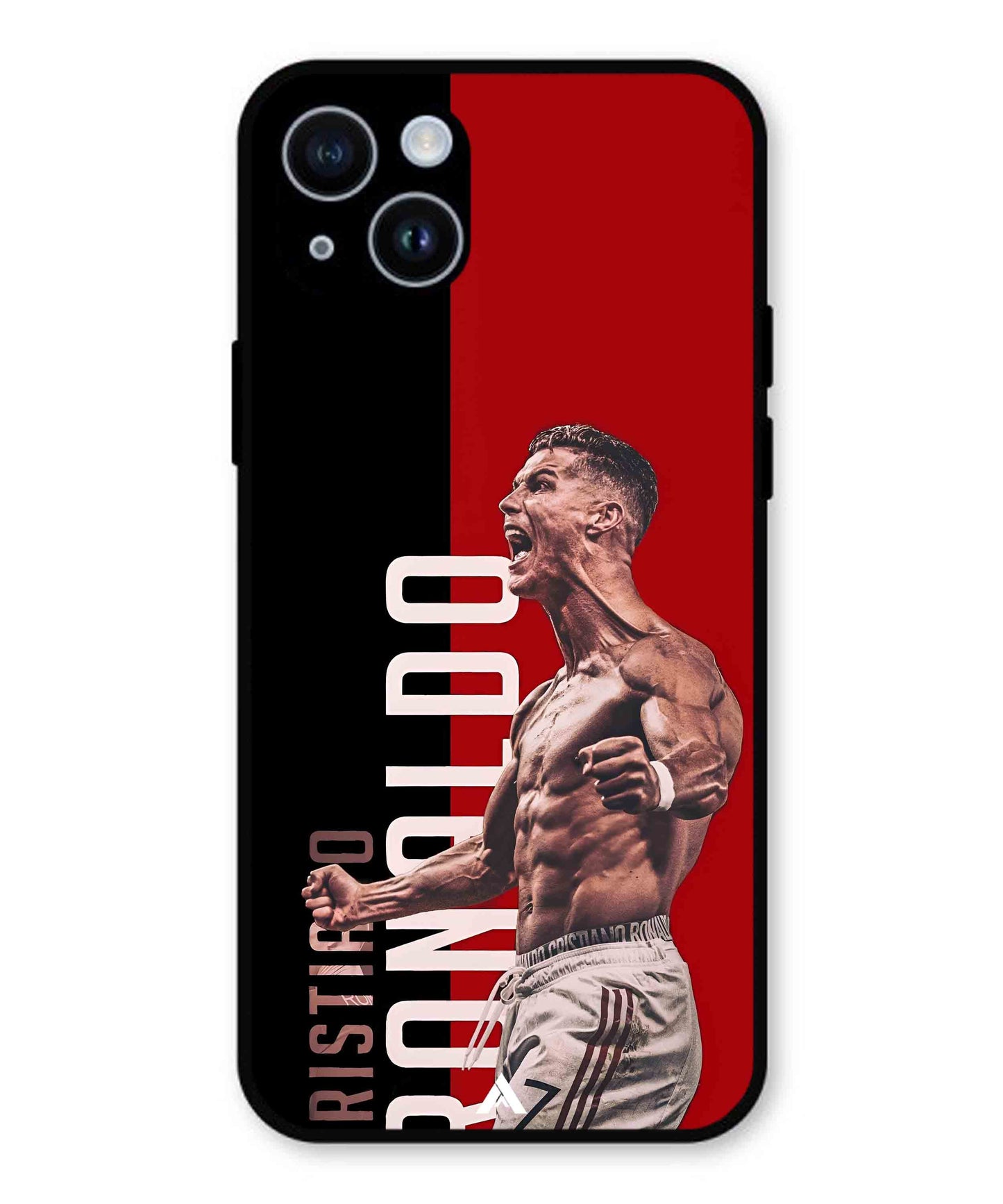Ronaldo 01 Football Aesthetic Metal Back Cover Phone Case for iPhone 15