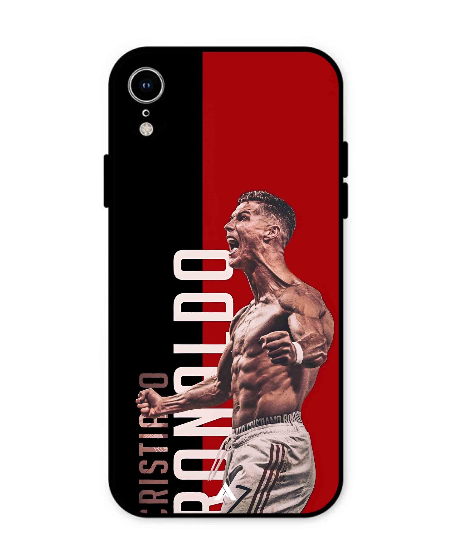 Ronaldo 01 Football Aesthetic Metal Back Cover Phone Case for iPhone Xr