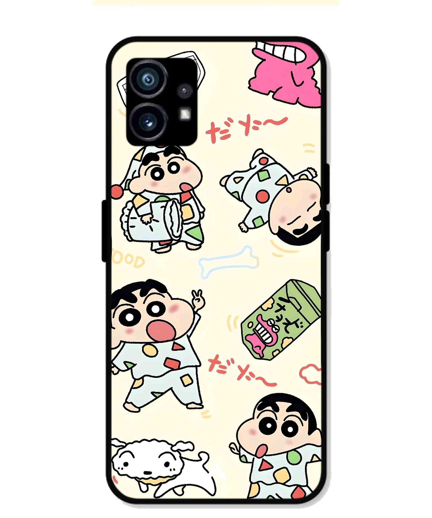 Shinchan Collage Metal Back Cover Phone Case for Nothing Phone 1