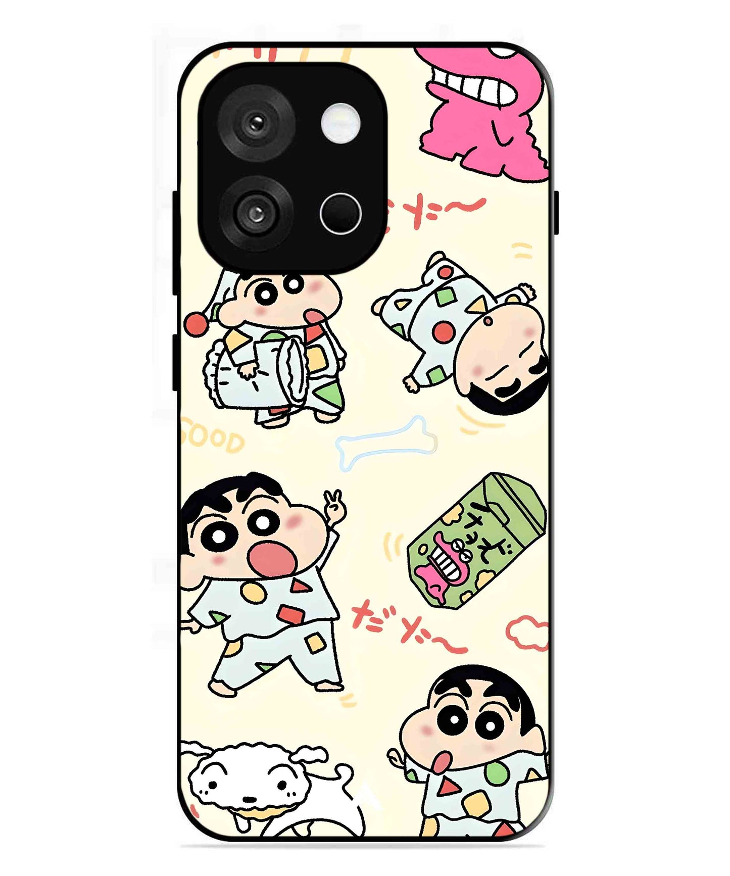 Shinchan Collage Metal Back Cover Phone Case for Oneplus 13s