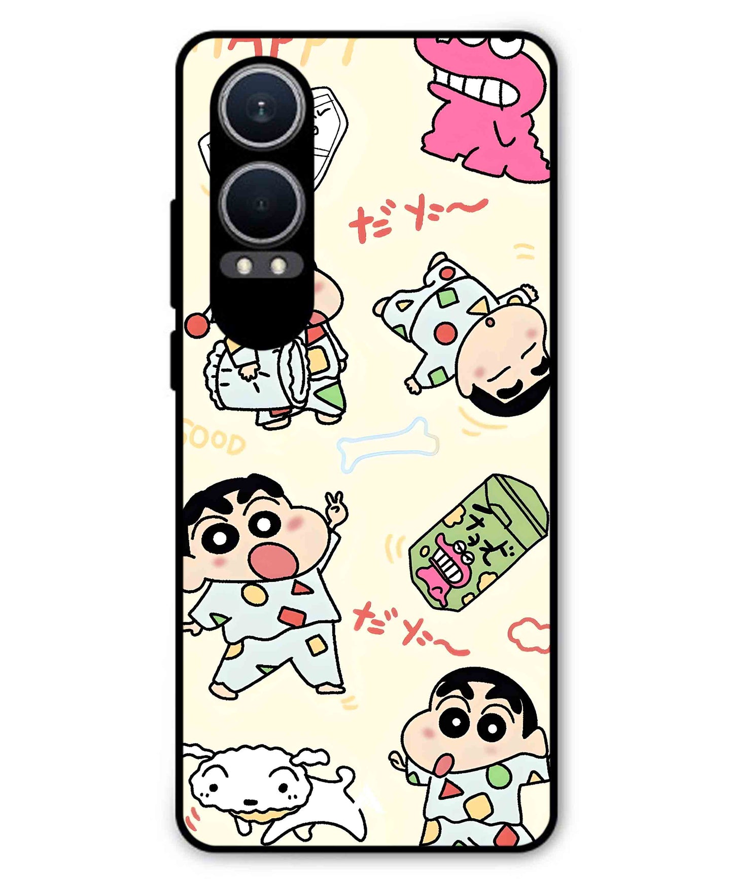 Shinchan Collage Metal Back Cover Phone Case for Oneplus Nord CE 4 Lite
