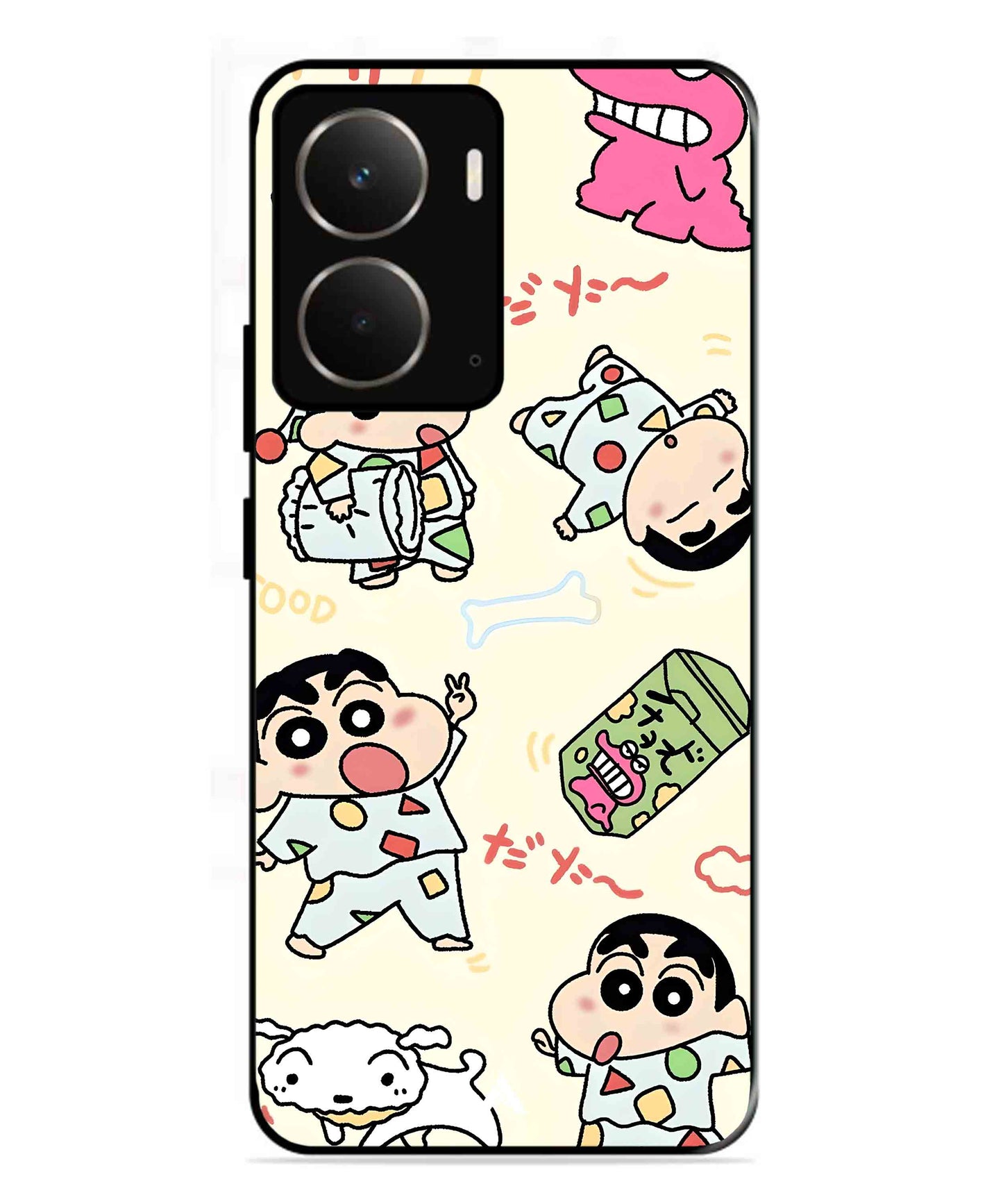 Shinchan Collage Metal Back Cover Phone Case for Realme P3