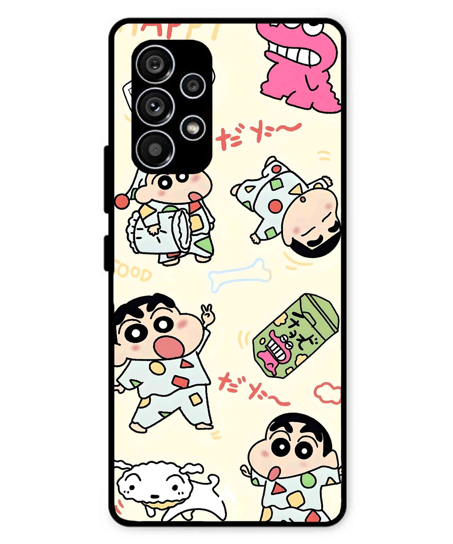 Shinchan Collage Metal Back Cover Phone Case for Samsung Galaxy A53
