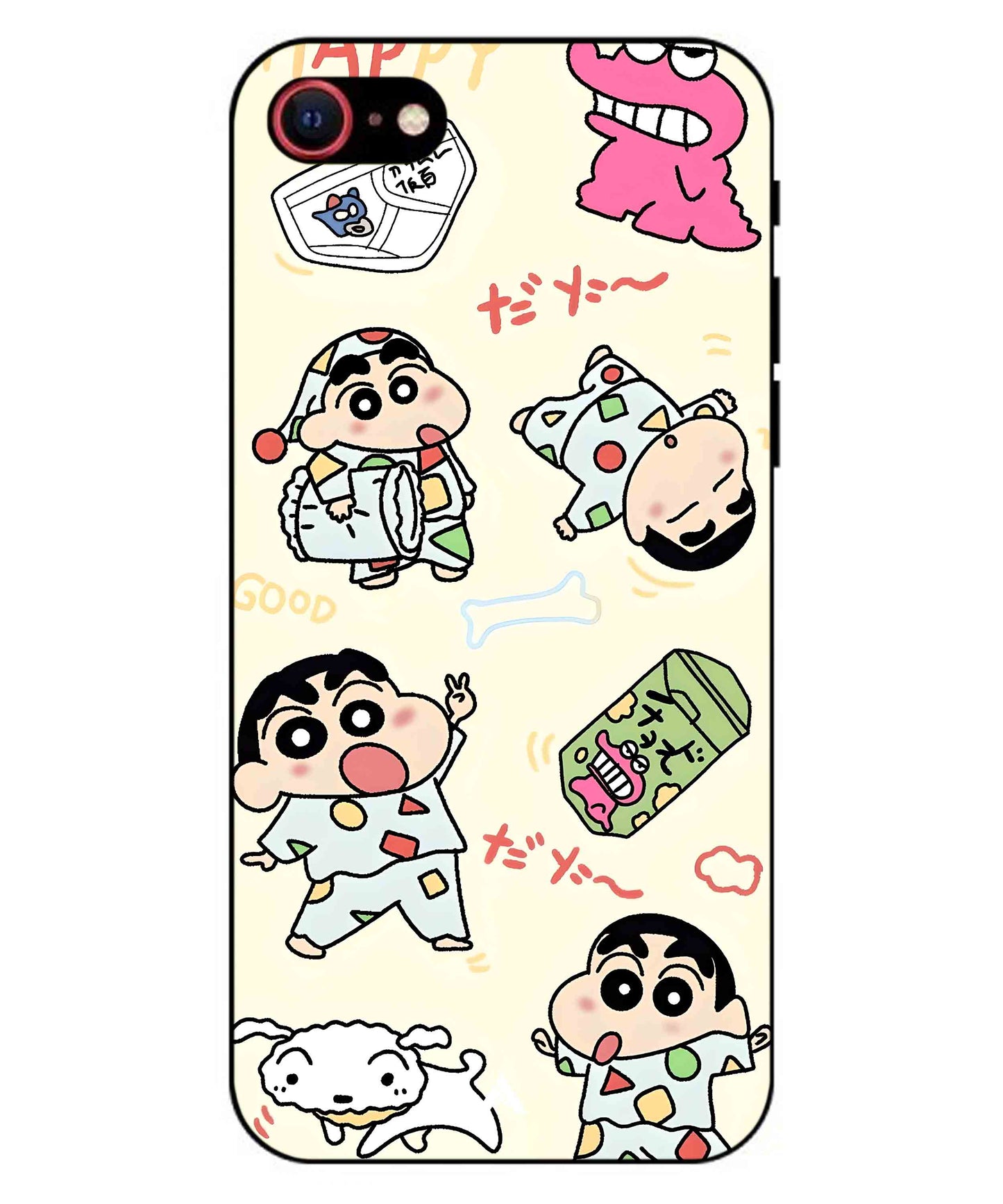 Shinchan Collage Metal Back Cover Phone Case for iPhone 7
