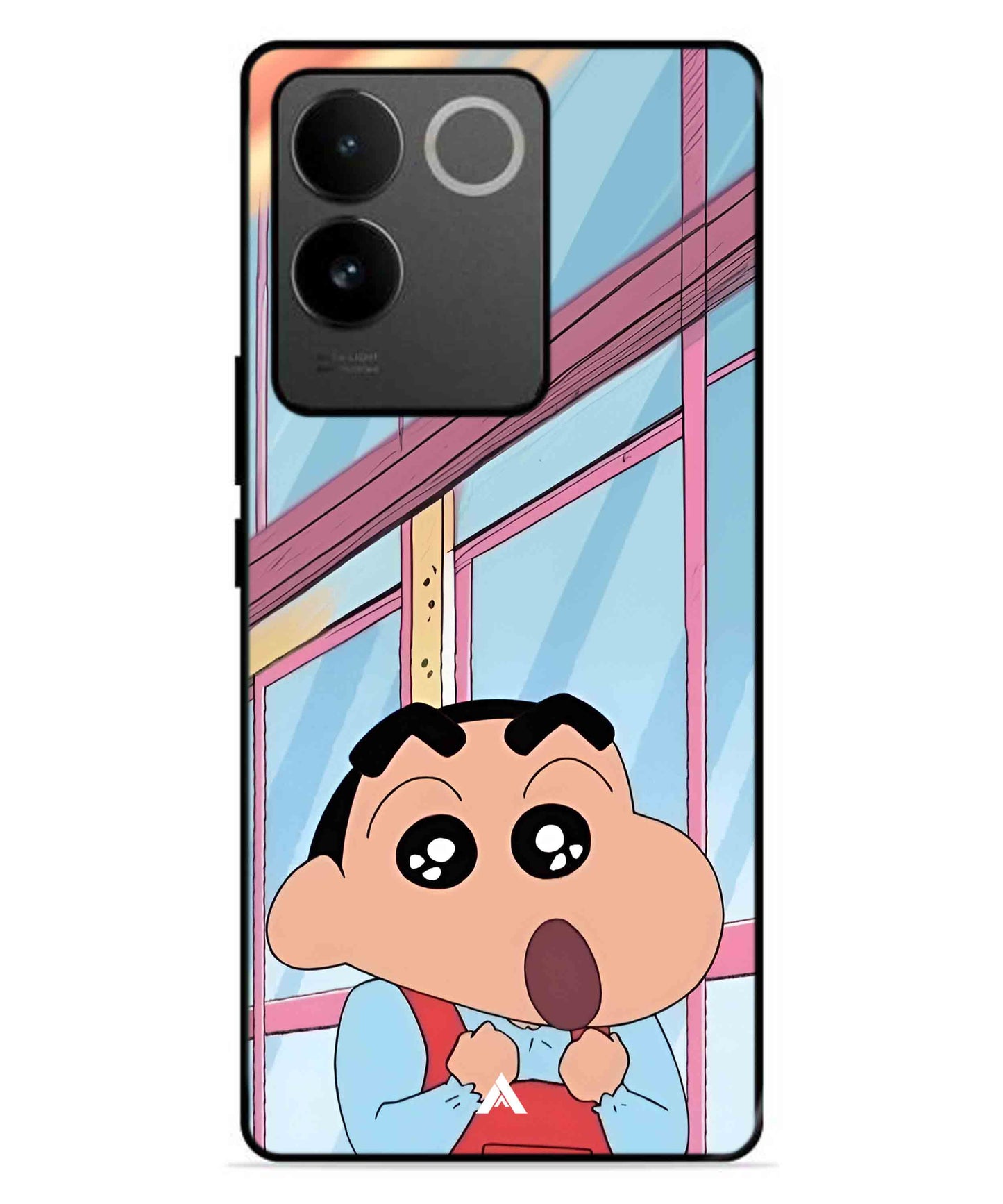 Shinchan Oouo Metal Back Cover Phone Case for IQOO Z7 Pro