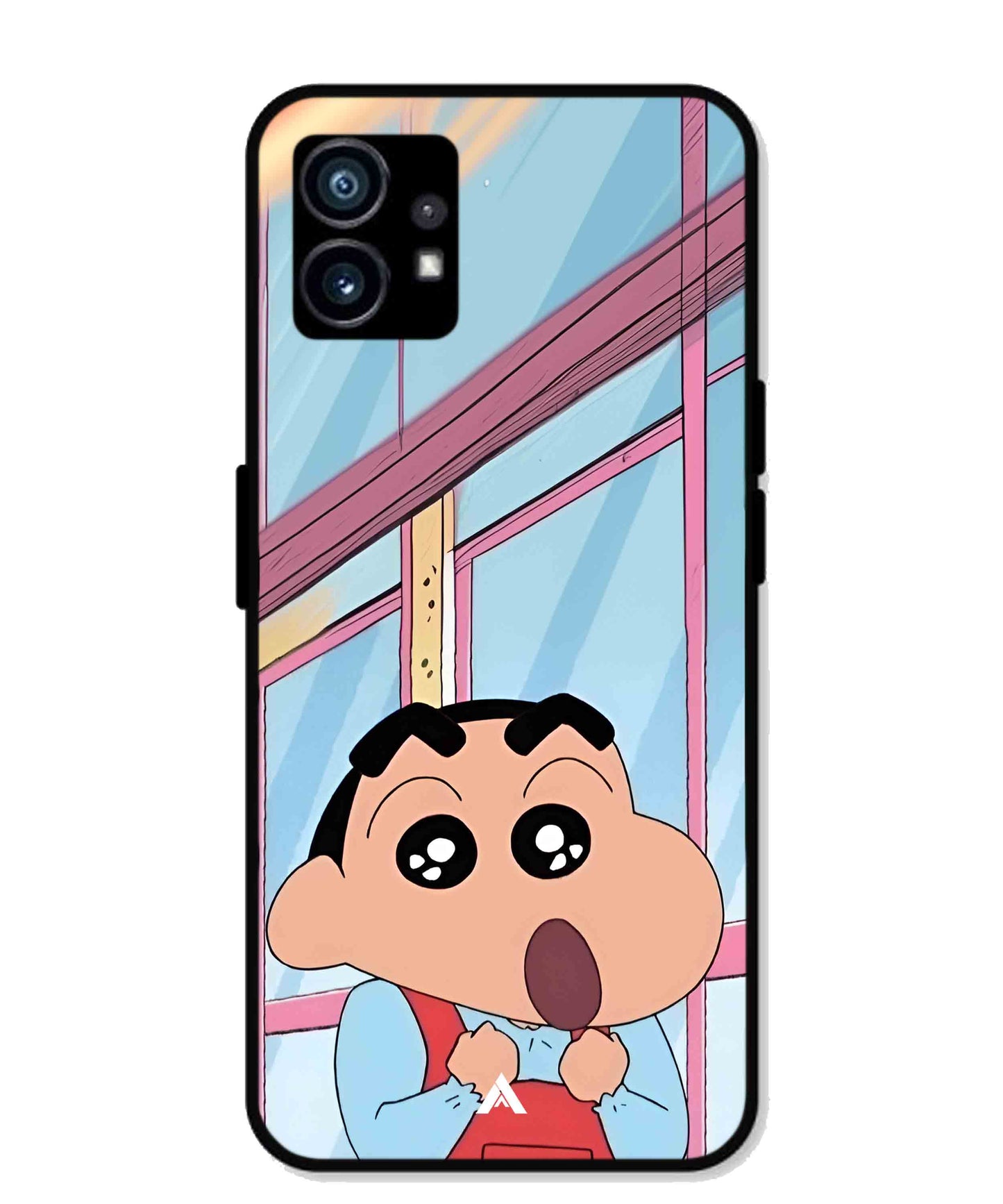 Shinchan Oouo Metal Back Cover Phone Case for Nothing Phone 1