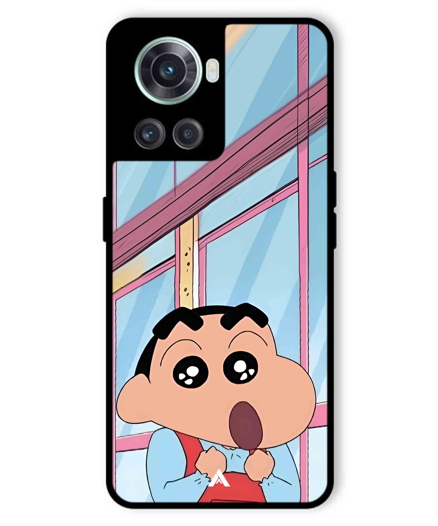 Shinchan Oouo Metal Back Cover Phone Case for Oneplus 10R