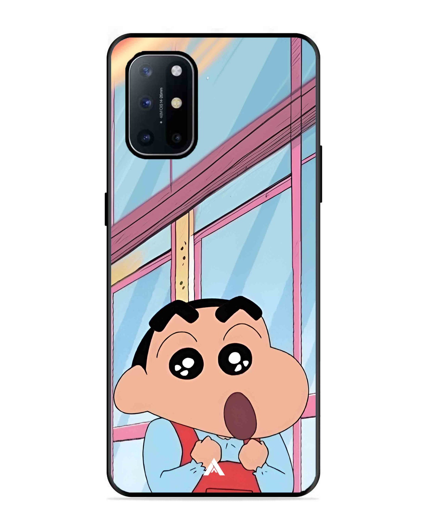 Shinchan Oouo Metal Back Cover Phone Case for Oneplus 8T