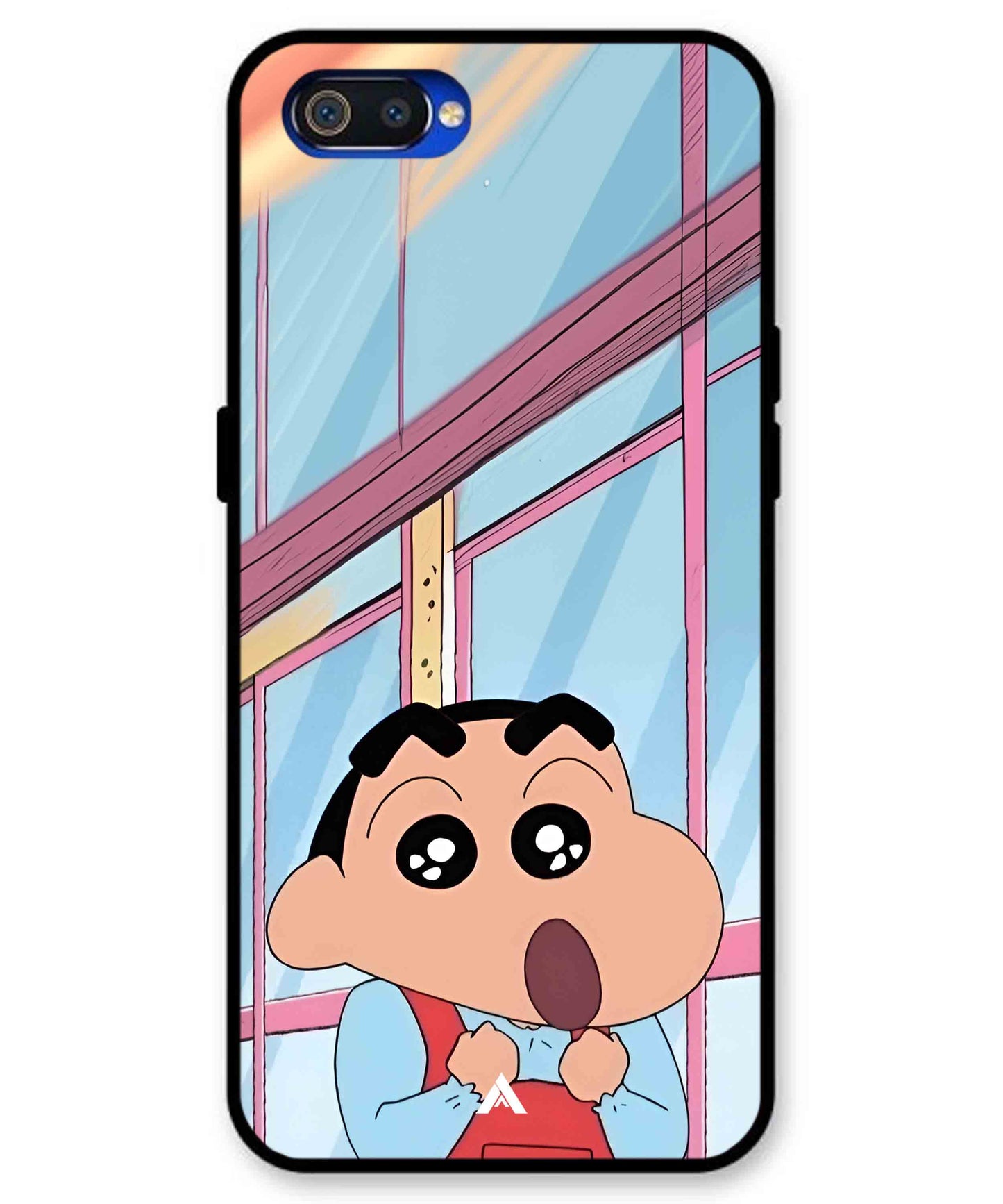 Shinchan Oouo Metal Back Cover Phone Case for Realme C2