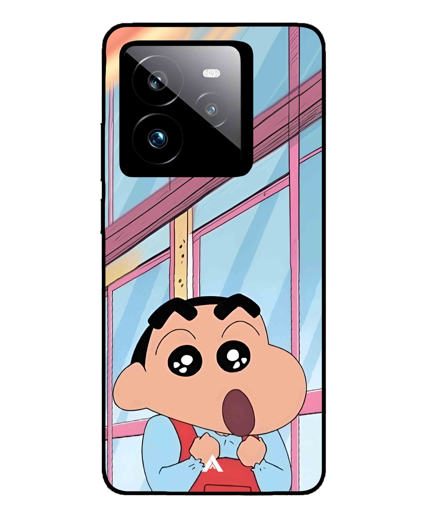 Shinchan Oouo Metal Back Cover Phone Case for Realme GT 7 Pro