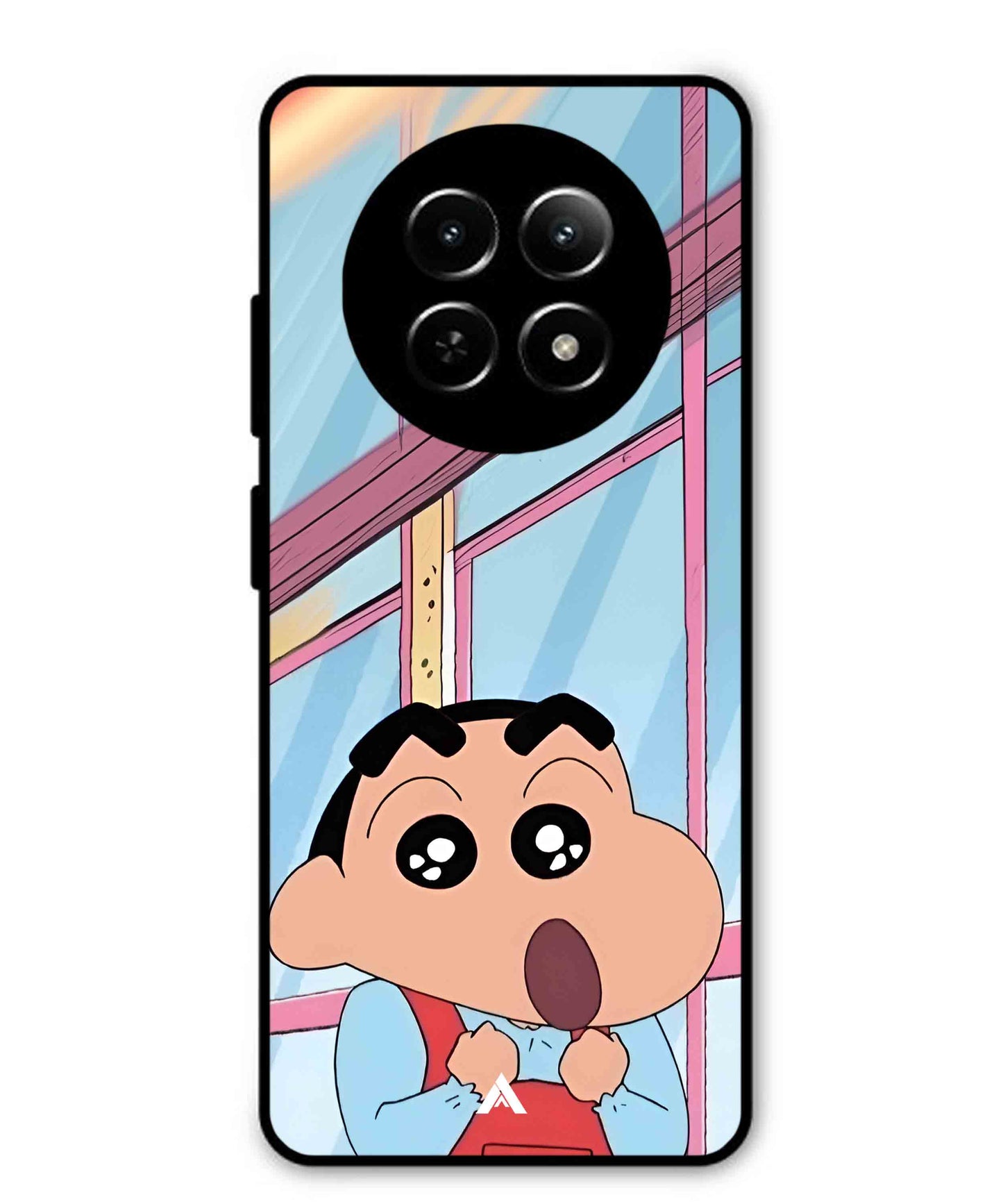 Shinchan Oouo Metal Back Cover Phone Case for Realme Narzo N65