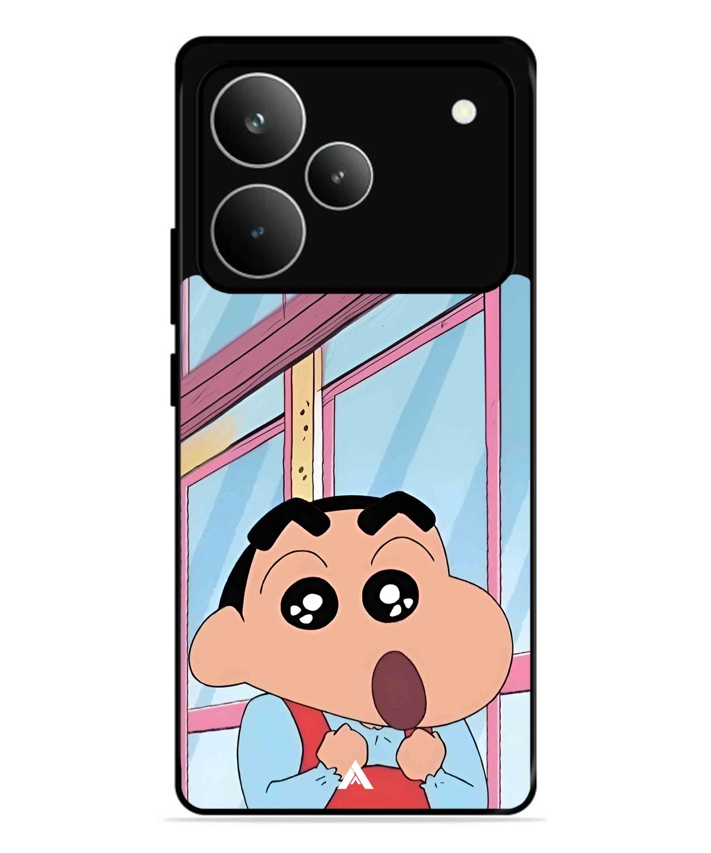 Shinchan Oouo Metal Back Cover Phone Case for Realme P4 Pro