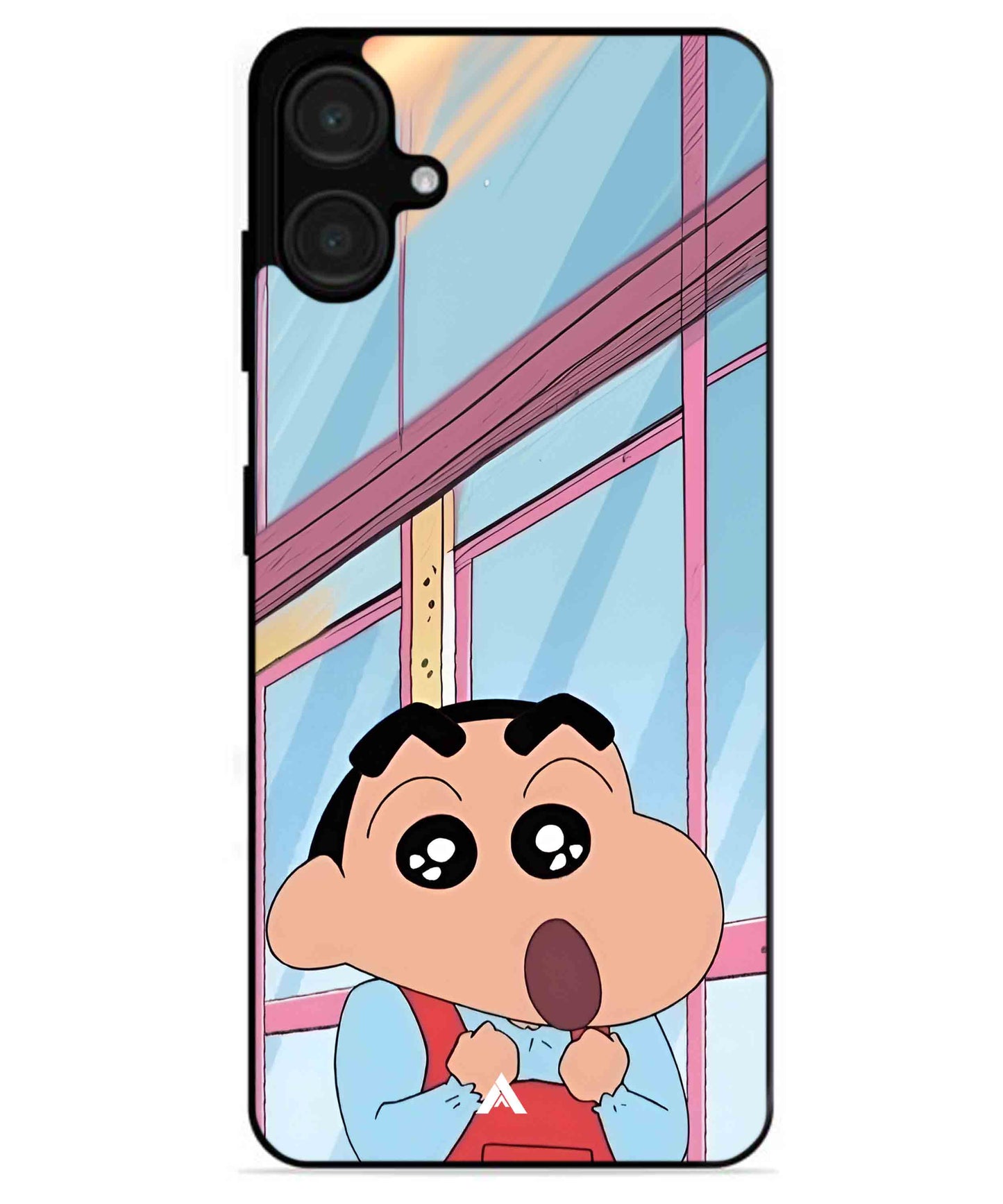 Shinchan Oouo Metal Back Cover Phone Case for Samsung Galaxy A06